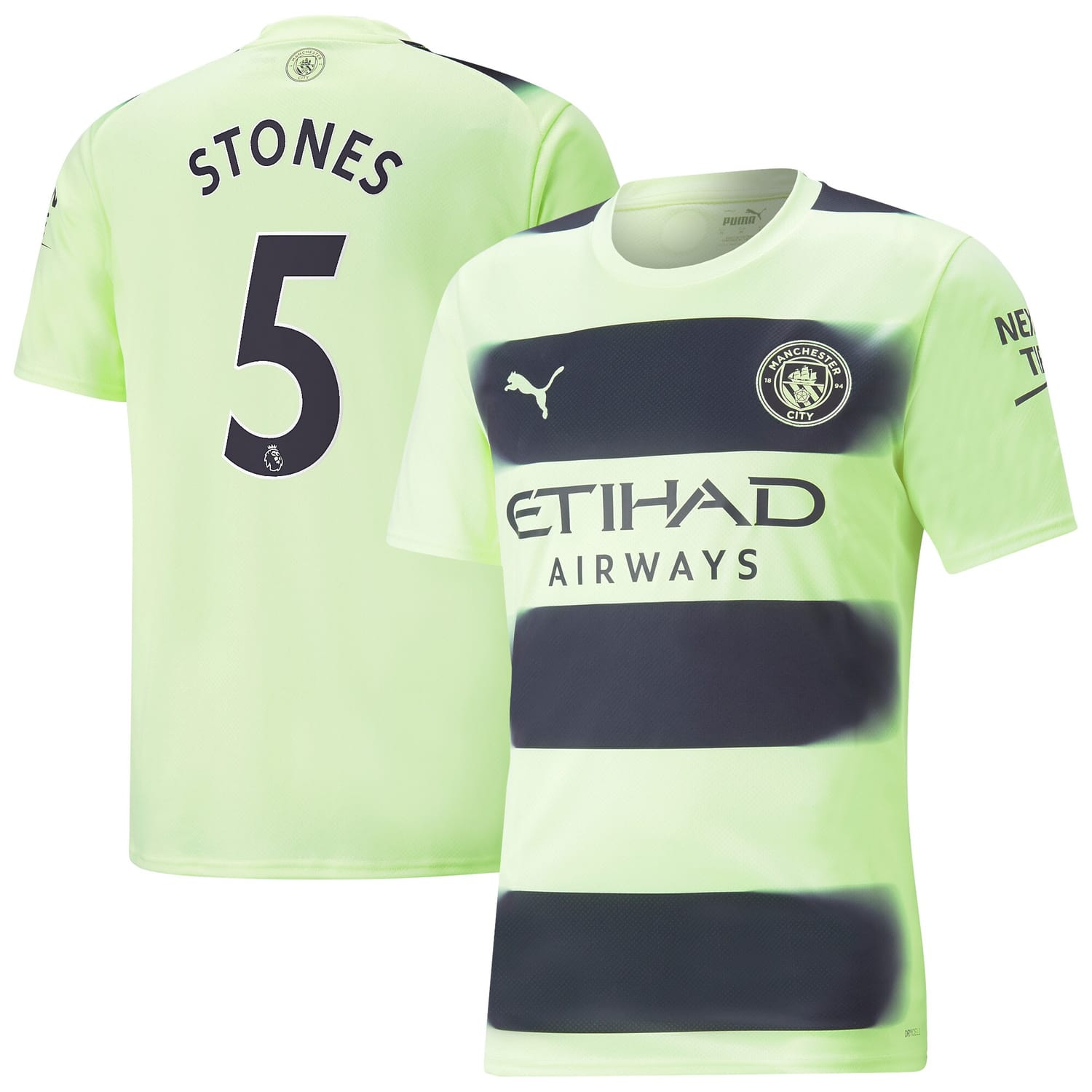 Premier League Manchester City Third Jersey Shirt 2022-23 player John Stones 5 printing for Men