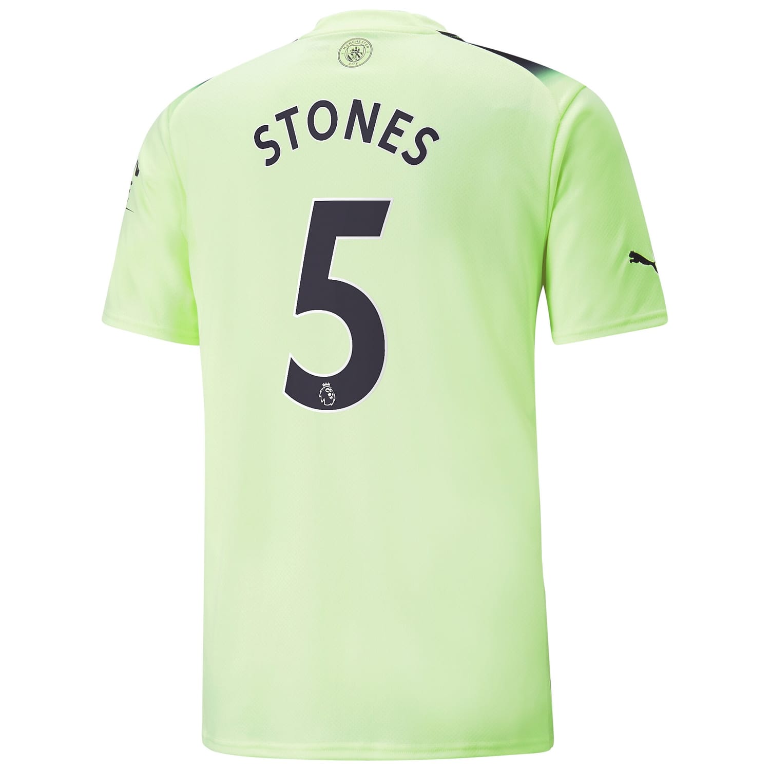 Premier League Manchester City Third Jersey Shirt 2022-23 player John Stones 5 printing for Men