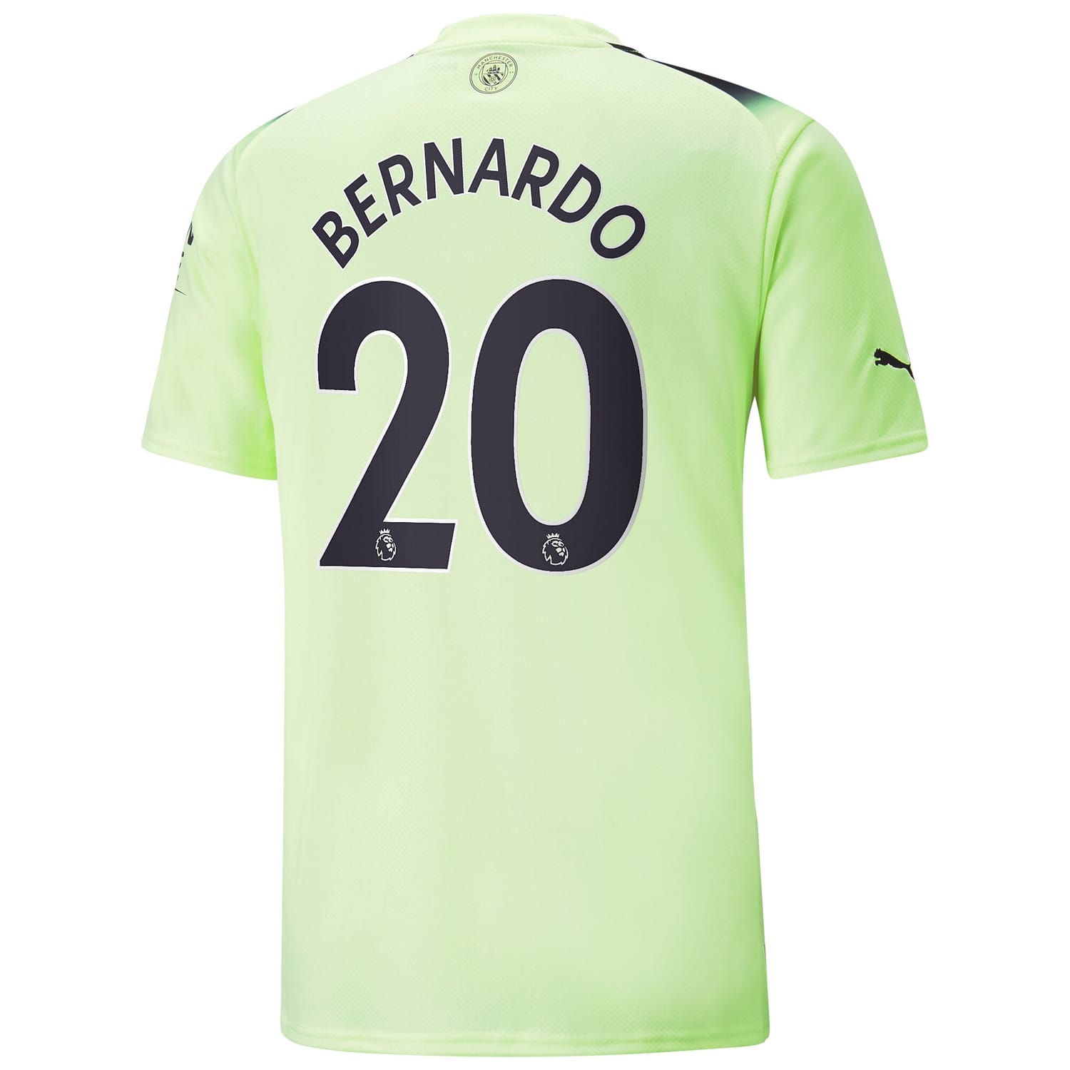 Premier League Manchester City Third Jersey Shirt 2022-23 player Bernardo Silva 20 printing for Men