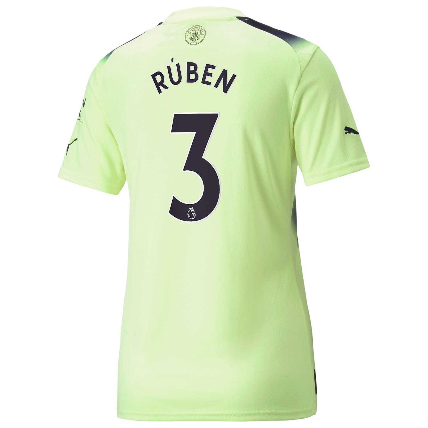Premier League Manchester City Third Jersey Shirt 2022-23 player Rúben Dias 3 printing for Women