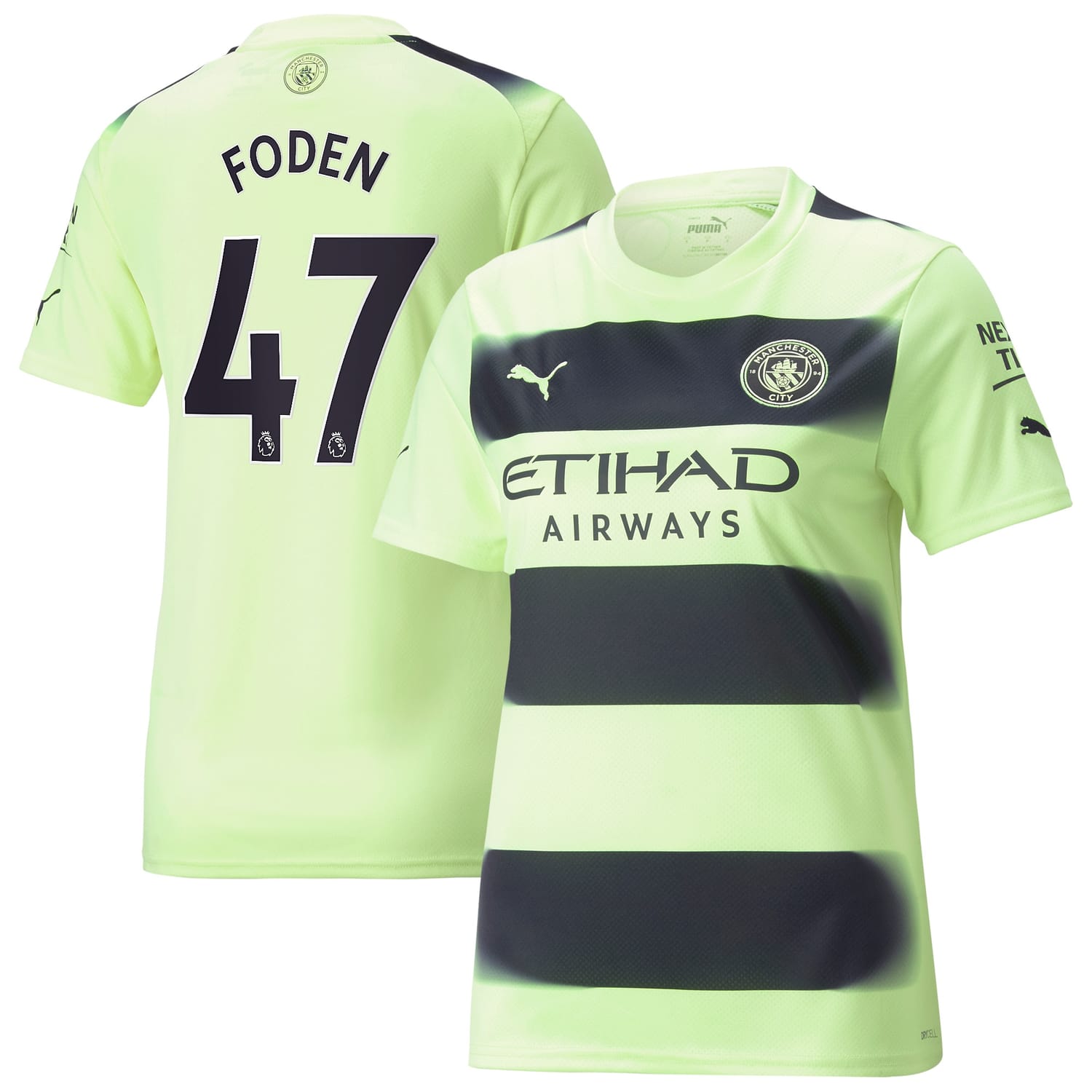 Premier League Manchester City Third Jersey Shirt 2022-23 player Phil Foden 47 printing for Women
