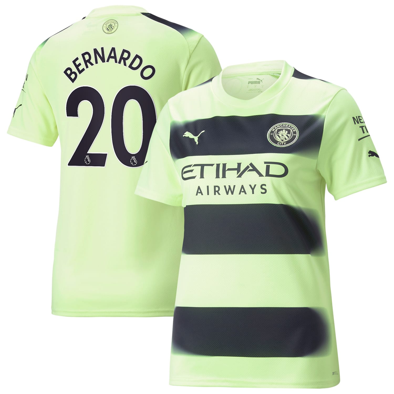 Premier League Manchester City Third Jersey Shirt 2022-23 player Bernardo Silva 20 printing for Women
