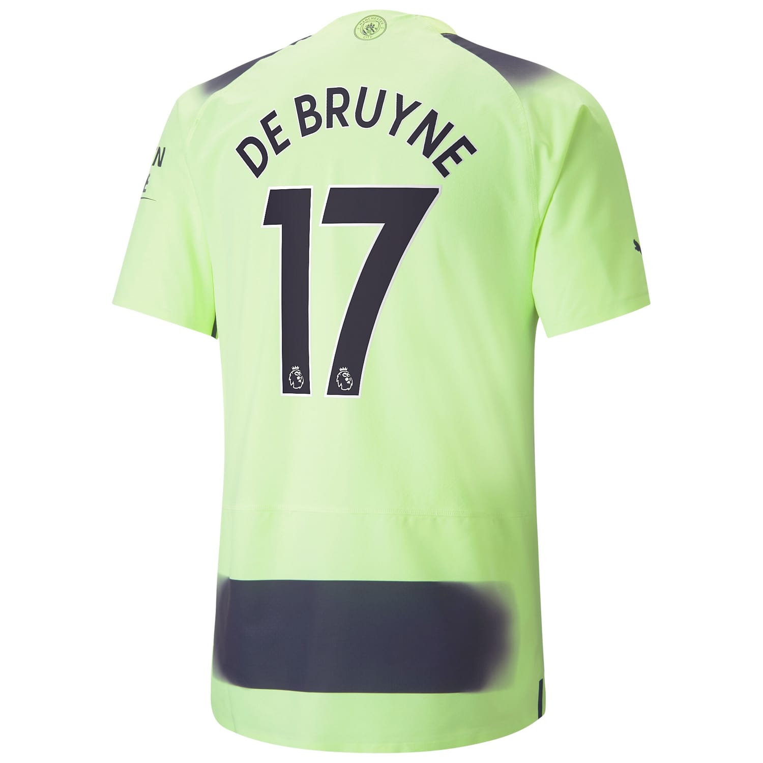 Premier League Manchester City Third Authentic Jersey Shirt 2022-23 player Kevin De Bruyne 17 printing for Men