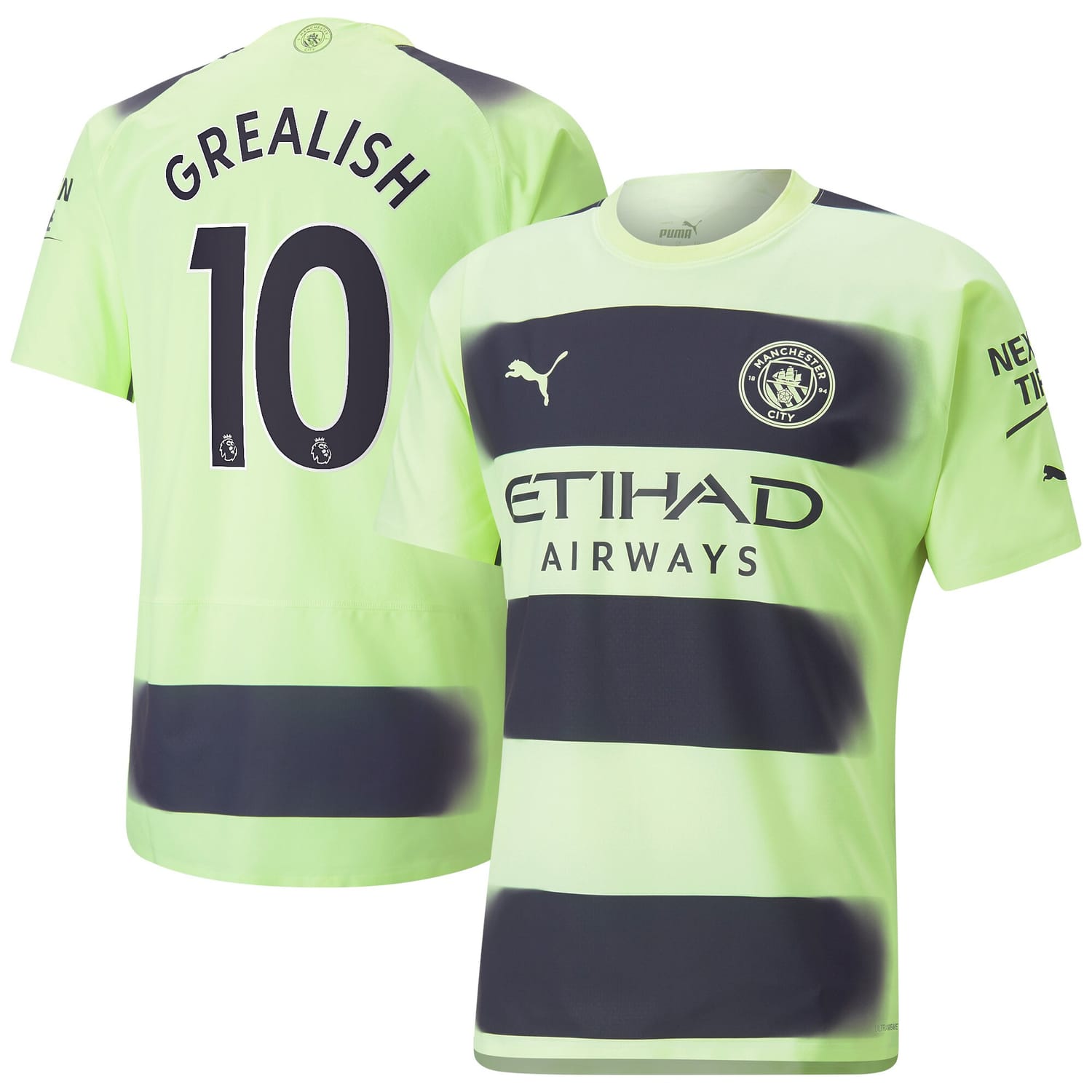 Premier League Manchester City Third Authentic Jersey Shirt 2022-23 player Jack Grealish 10 printing for Men