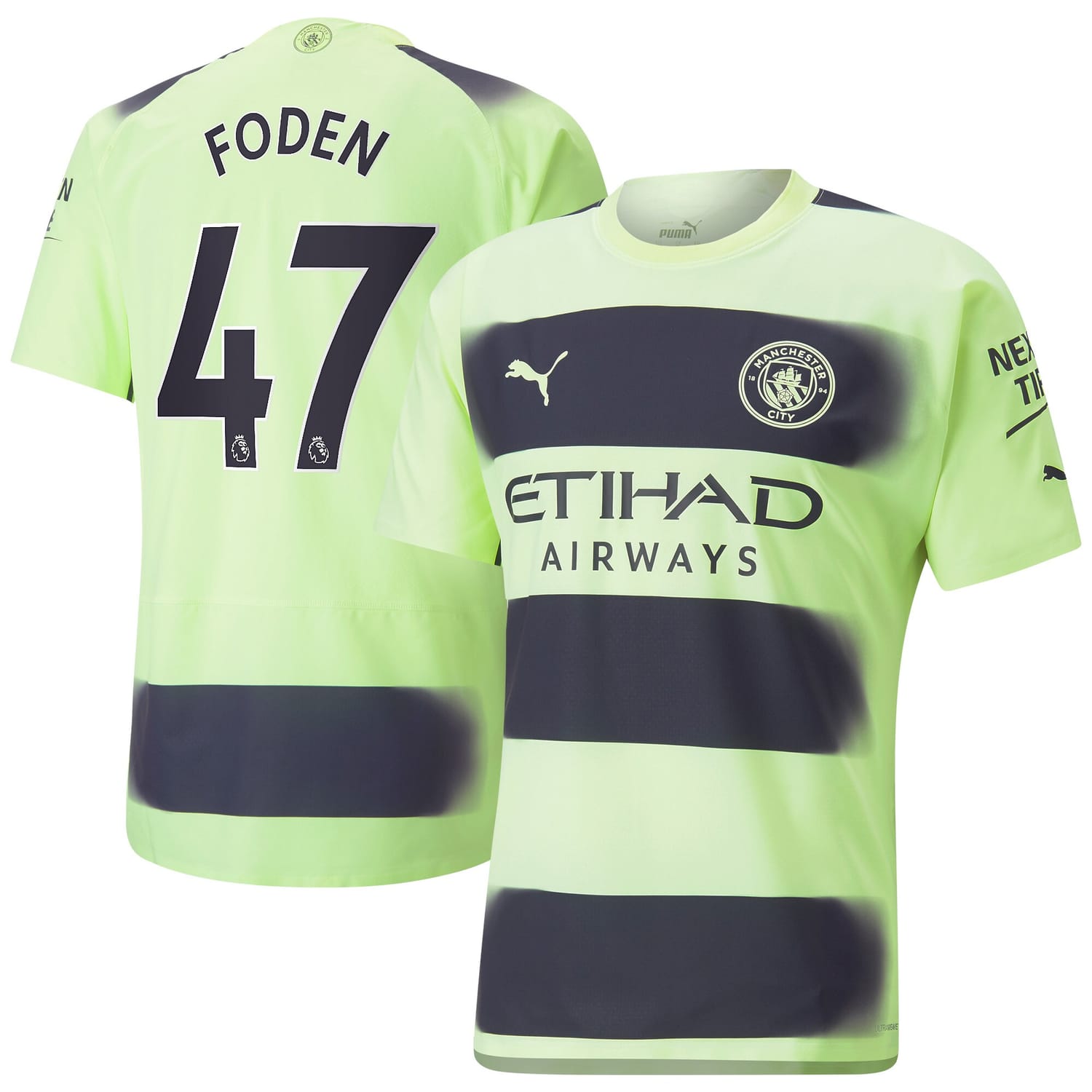 Premier League Manchester City Third Authentic Jersey Shirt 2022-23 player Phil Foden 47 printing for Men