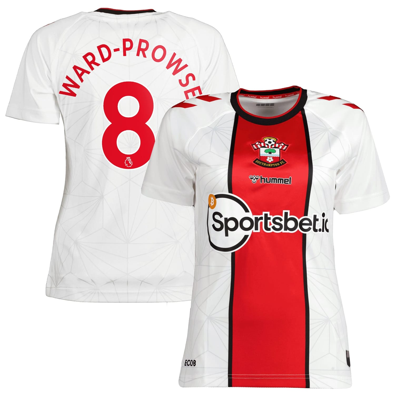 Premier League Southampton Home Jersey Shirt 2022-23 player James Ward-Prowse 8 printing for Women