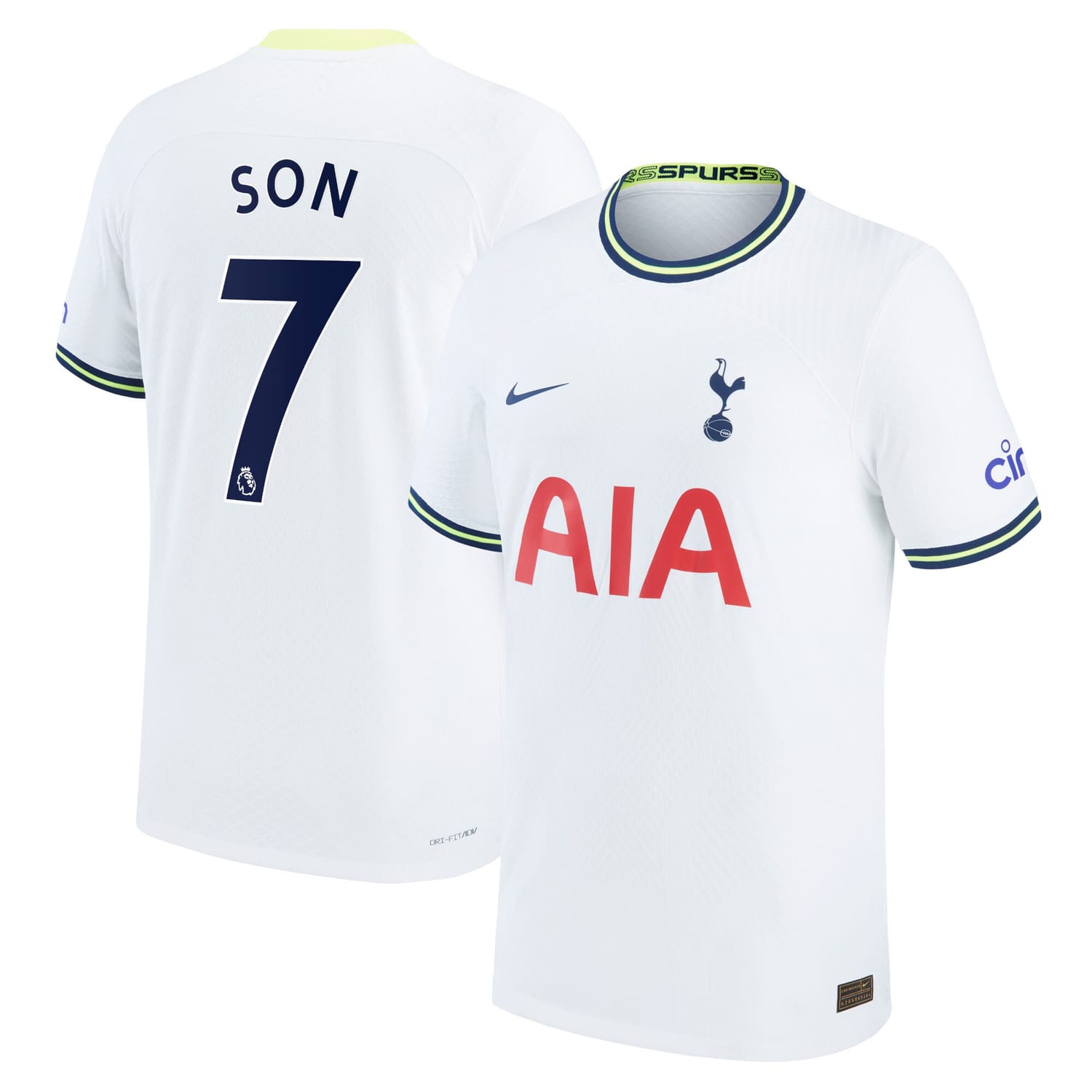 Premier League Tottenham Hotspur Home Authentic Jersey Shirt 2022-23 player Son Heung-min 7 printing for Men