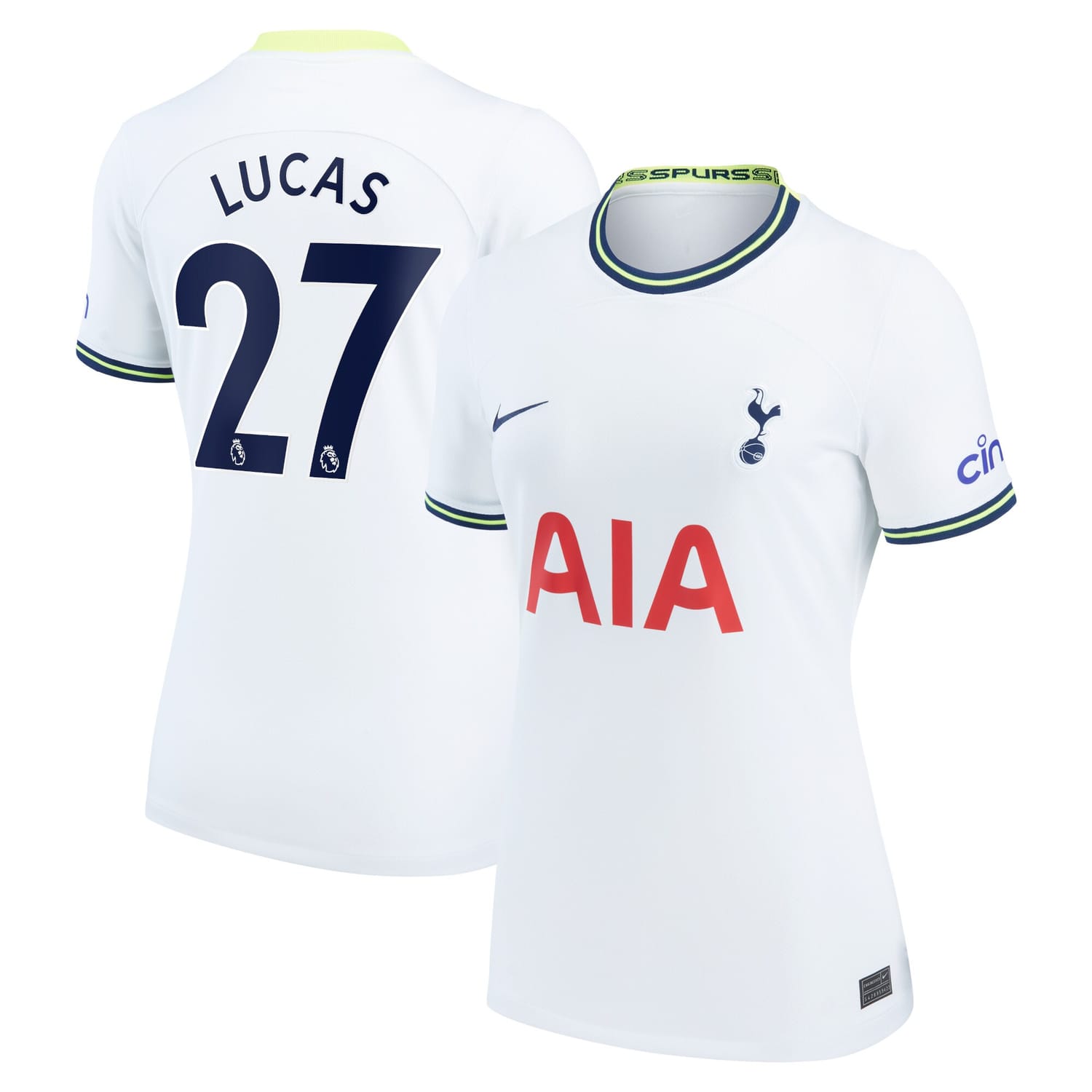 Premier League Tottenham Hotspur Home Jersey Shirt 2022-23 player Lucas Hernandez 27 printing for Women