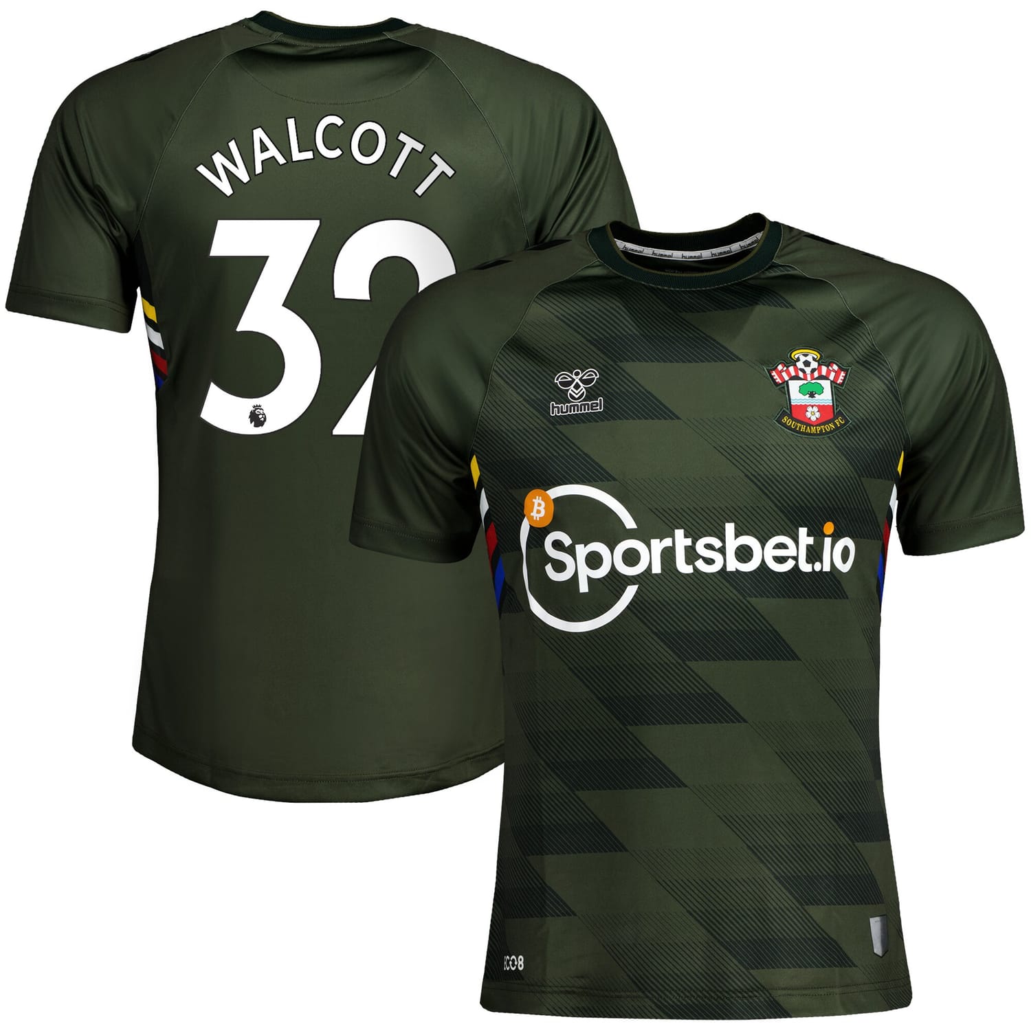 EFL Championship Southampton Third Jersey Shirt 2022-23 player Theo Walcott 32 printing for Men