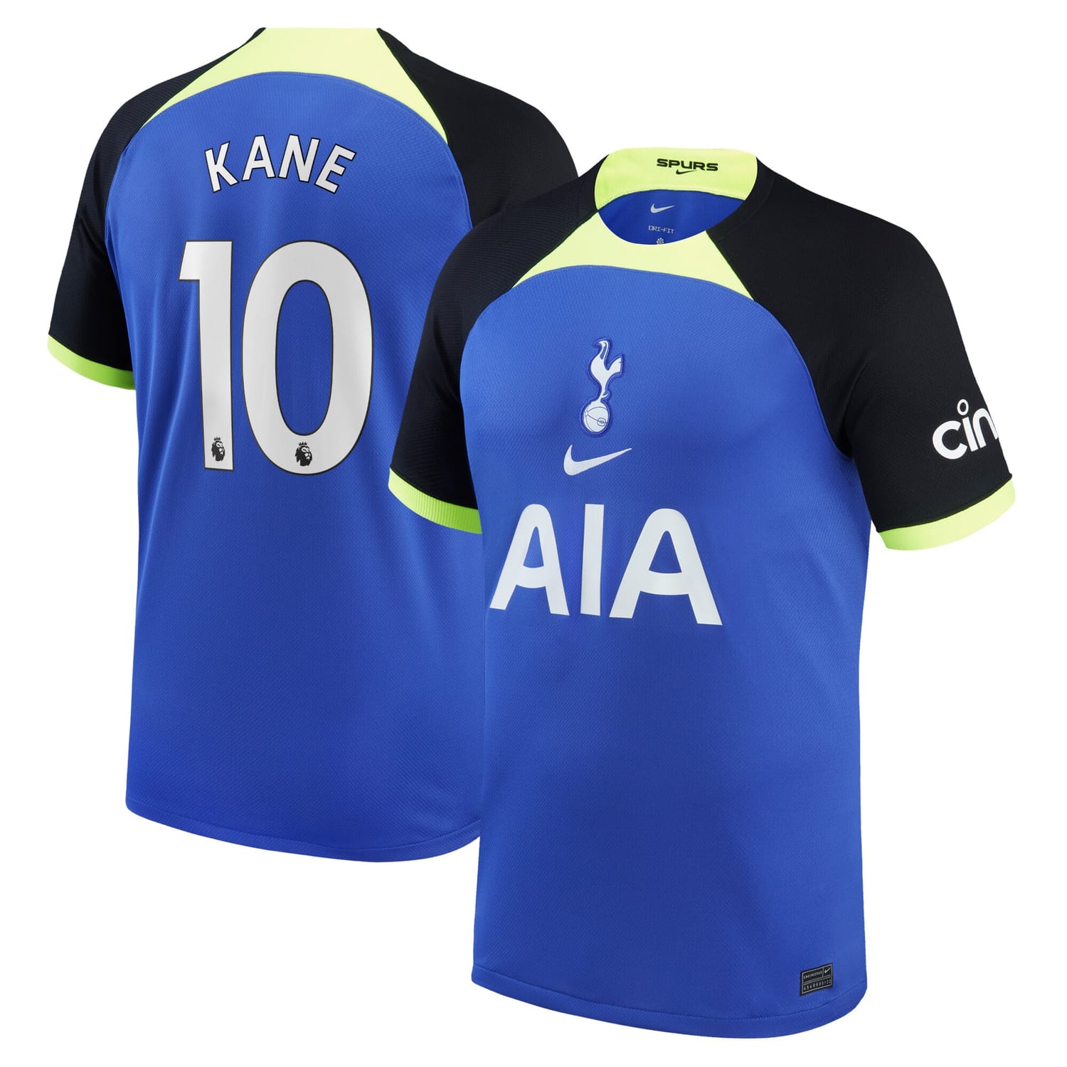 Premier League Tottenham Hotspur Away Jersey Shirt 2022-23 player Harry Kane 10 printing for Men