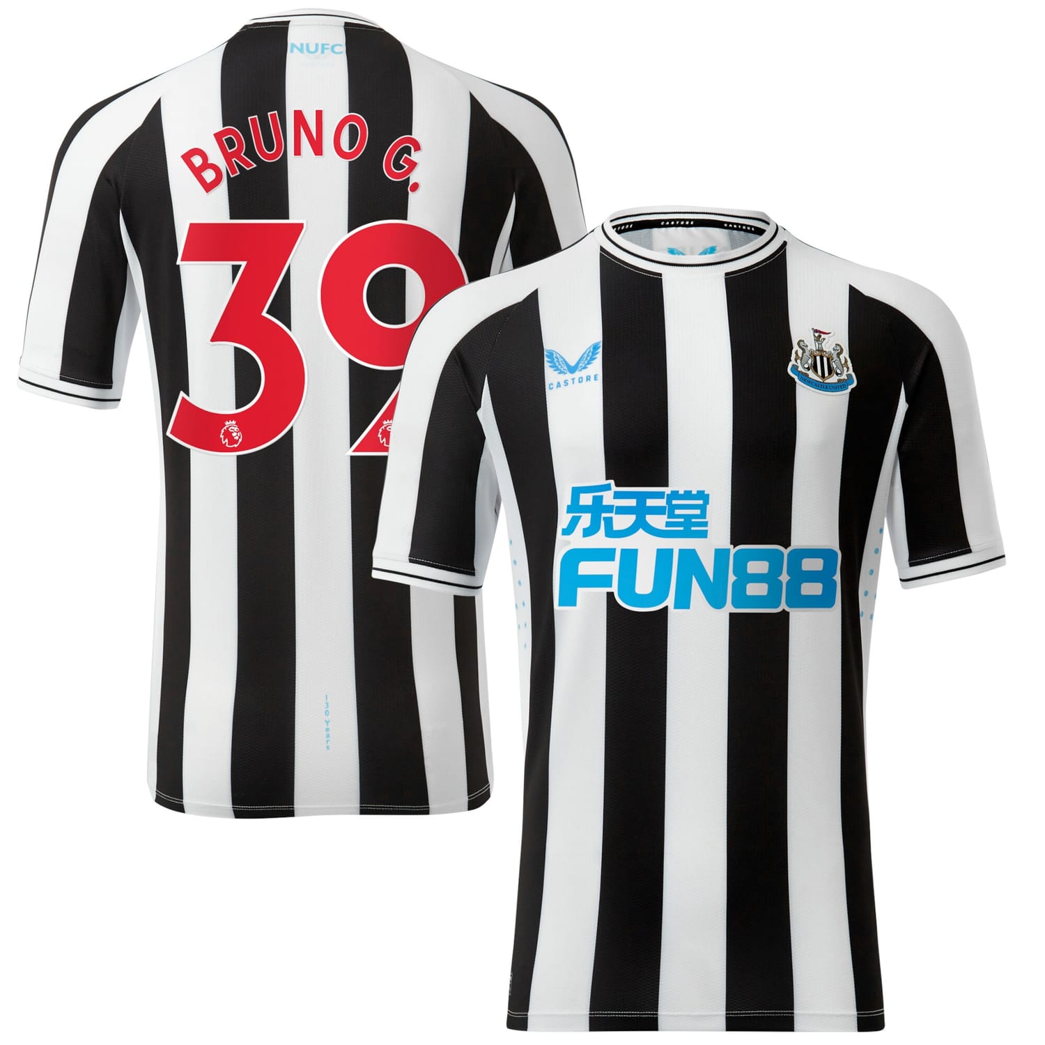Premier League Newcastle United Home Pro Jersey Shirt 2022-23 player Bruno Guimarães 39 printing for Men