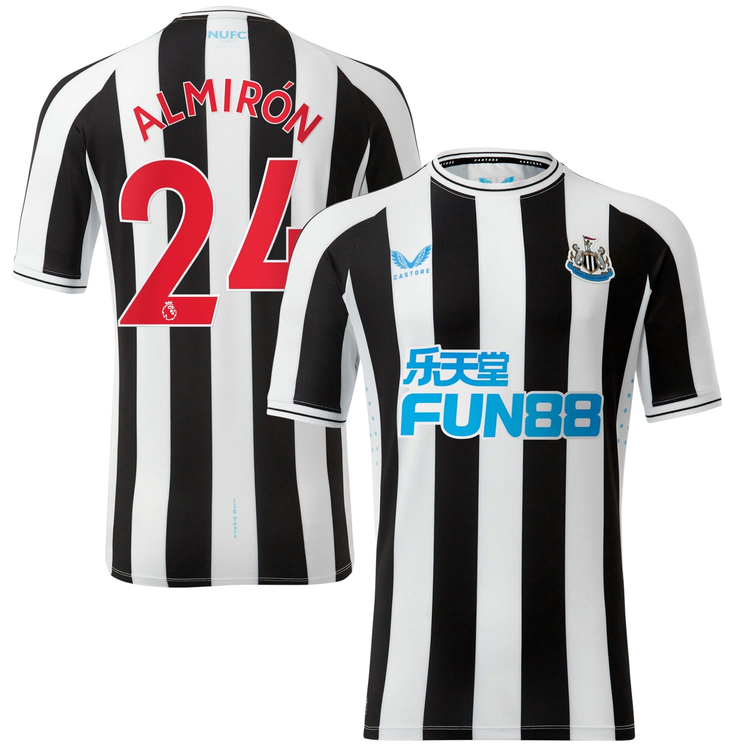 Premier League Newcastle United Home Pro Jersey Shirt 2022-23 player Almirón 24 printing for Men