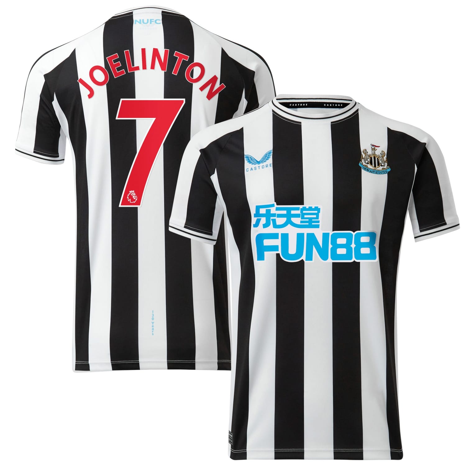 Premier League Newcastle United Home Jersey Shirt 2022-23 player Joelinton 7 printing for Men