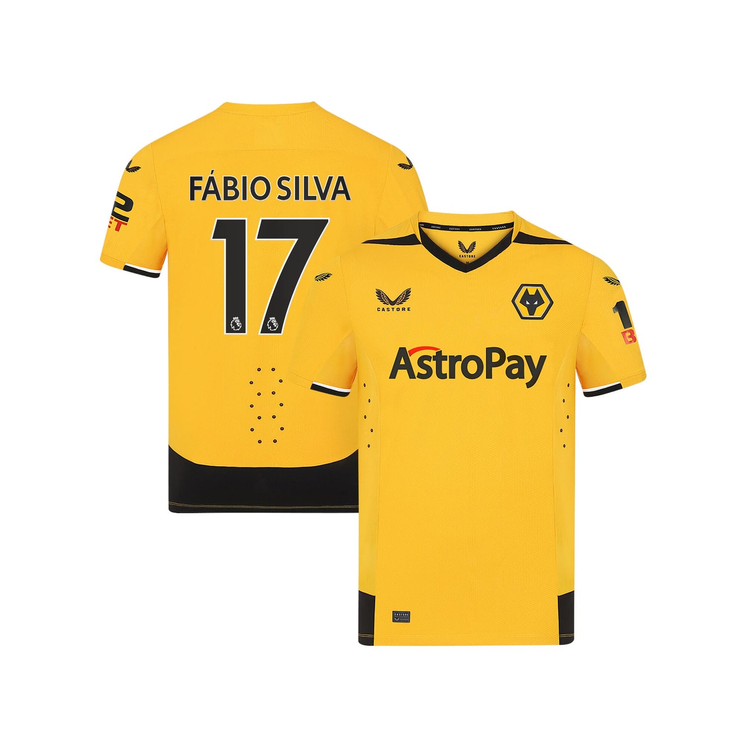 Premier League Wolverhampton Wanderers Home Pro Jersey Shirt 2022-23 player Franky Okafor 17 printing for Men