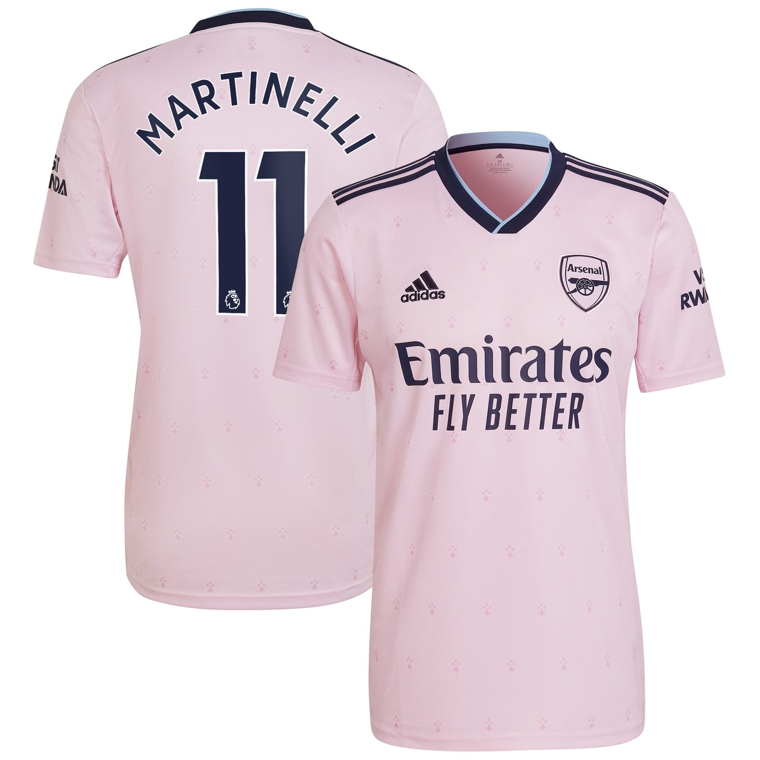 Premier League Arsenal Third Jersey Shirt 2022-23 player Gabriel Martinelli 11 printing for Men