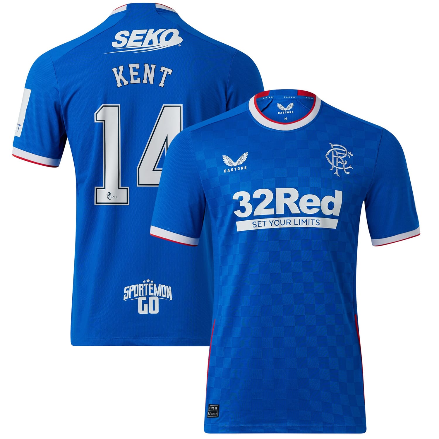 Scottish Premiership Rangers FC Home Pro Jersey Shirt 2022-23 player Ryan Kent 14 printing for Men