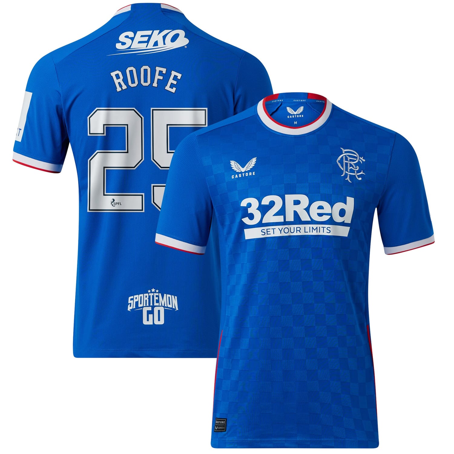 Scottish Premiership Rangers FC Home Pro Jersey Shirt 2022-23 player Roofe 25 printing for Men