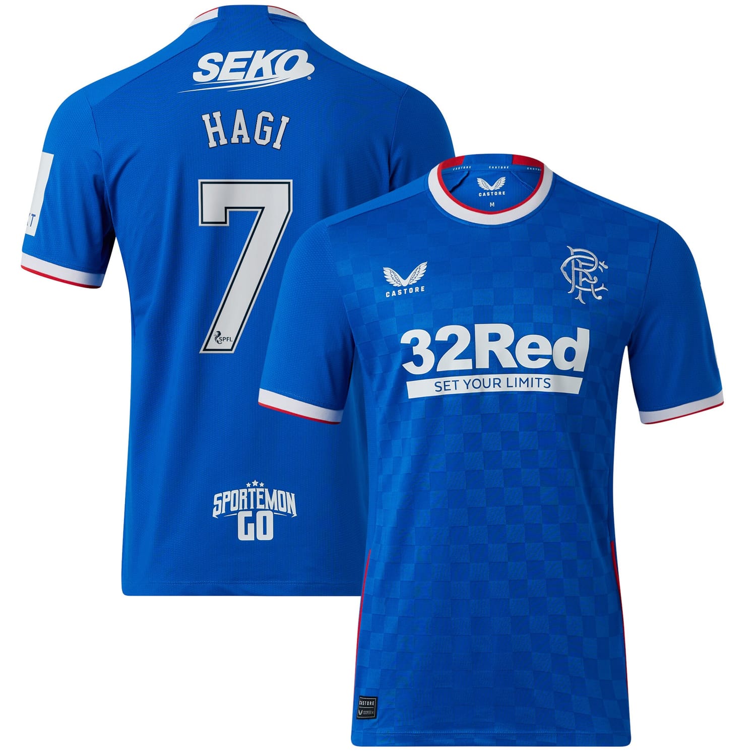 Scottish Premiership Rangers FC Home Pro Jersey Shirt 2022-23 player Ianis Hagi 7 printing for Men