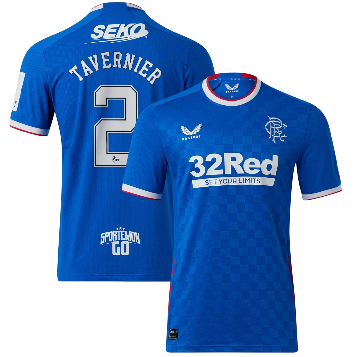 Scottish Premiership Rangers FC Home Pro Jersey Shirt 2022-23 player James Tavernier 2 printing for Men