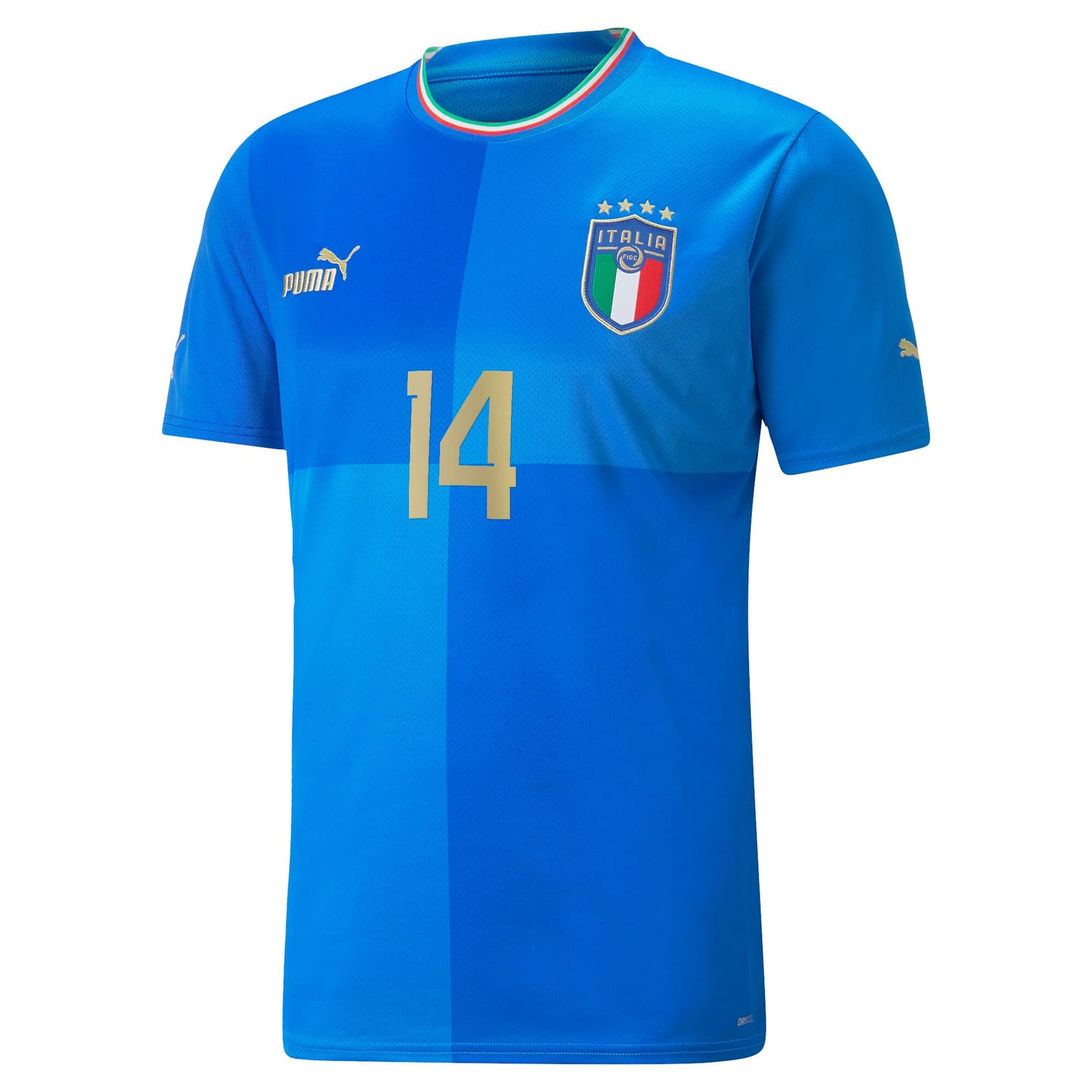 Italy National Team Home Jersey Shirt player Federico Chiesa 14 printing for Men