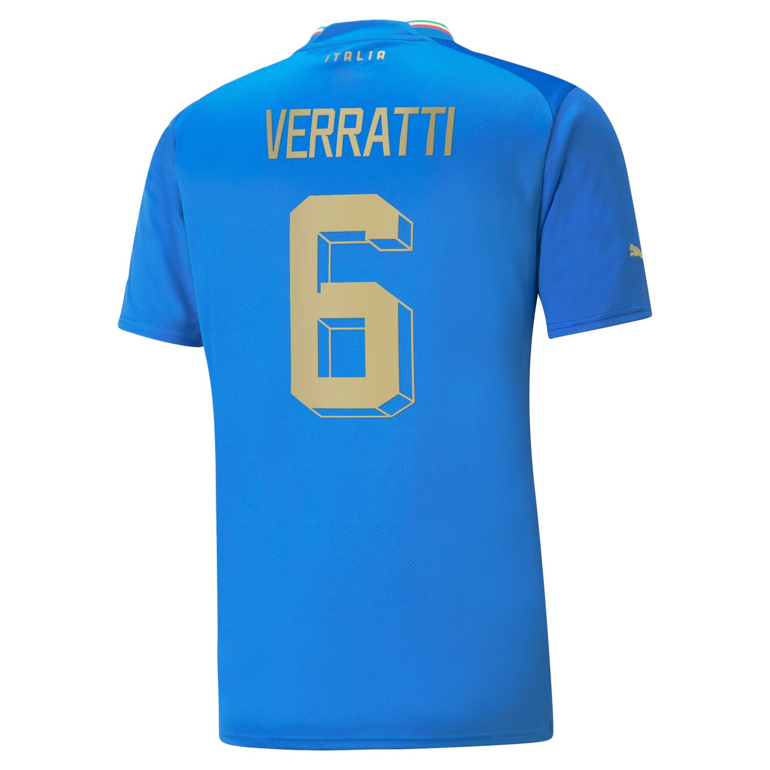 Italy National Team Home Jersey Shirt player Verratti 6 printing for Men