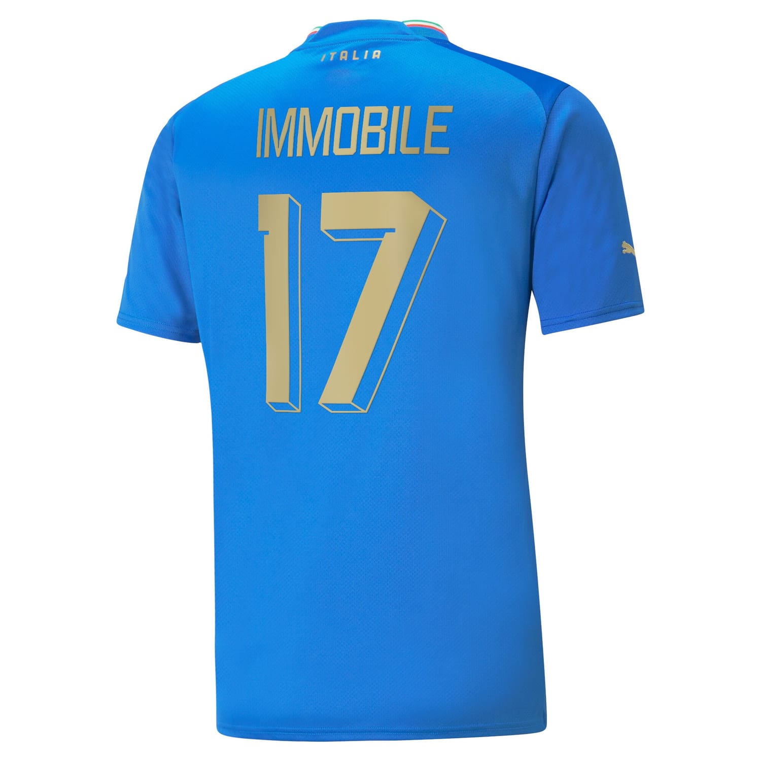 Italy National Team Home Jersey Shirt player Ciro Immobile 17 printing for Men