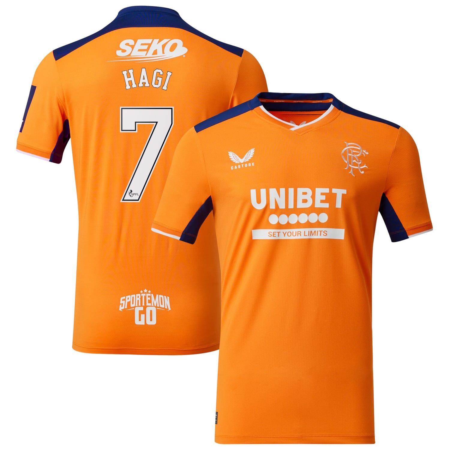 Scottish Premiership Rangers FC Third Pro Jersey Shirt 2022-23 player Ianis Hagi 7 printing for Men