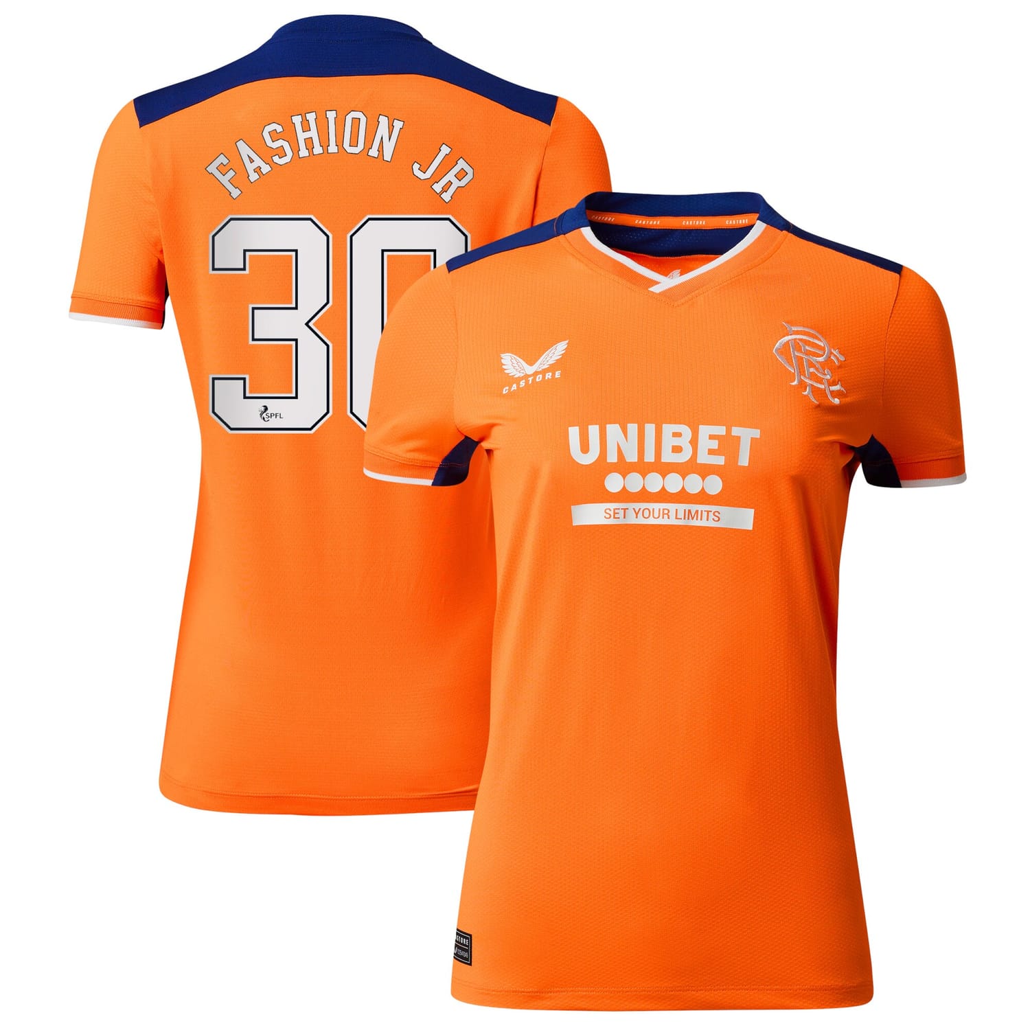 Scottish Premiership Rangers FC Third Jersey Shirt 2022-23 player Fashion Sakala 30 printing for Women
