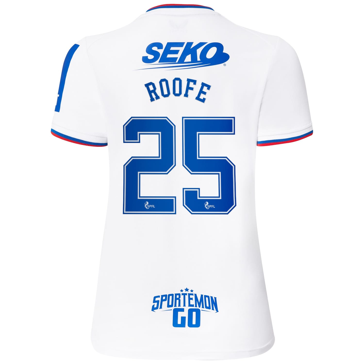 Scottish Premiership Rangers FC Away Jersey Shirt 2022-23 player Kemar Roofe 25 printing for Women