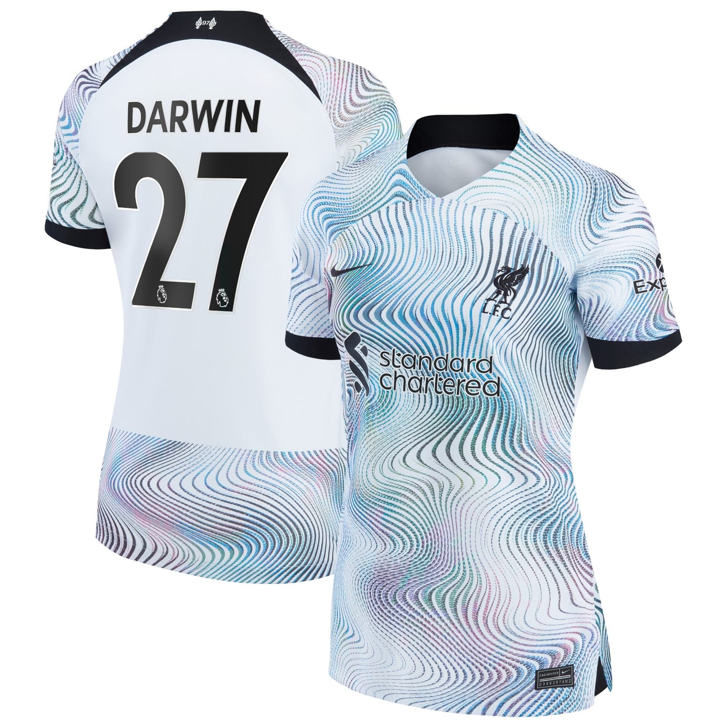 Premier League Liverpool Away Jersey Shirt 2022-23 player Darwin Núñez 27 printing for Women