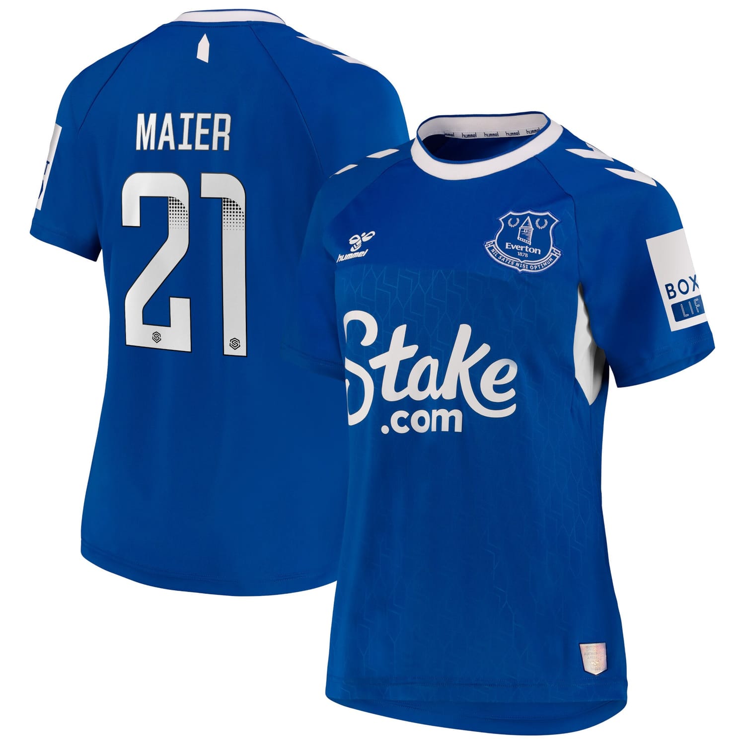 Premier League Everton Home WSL Jersey Shirt 2022-23 player Leonie Maier 21 printing for Women