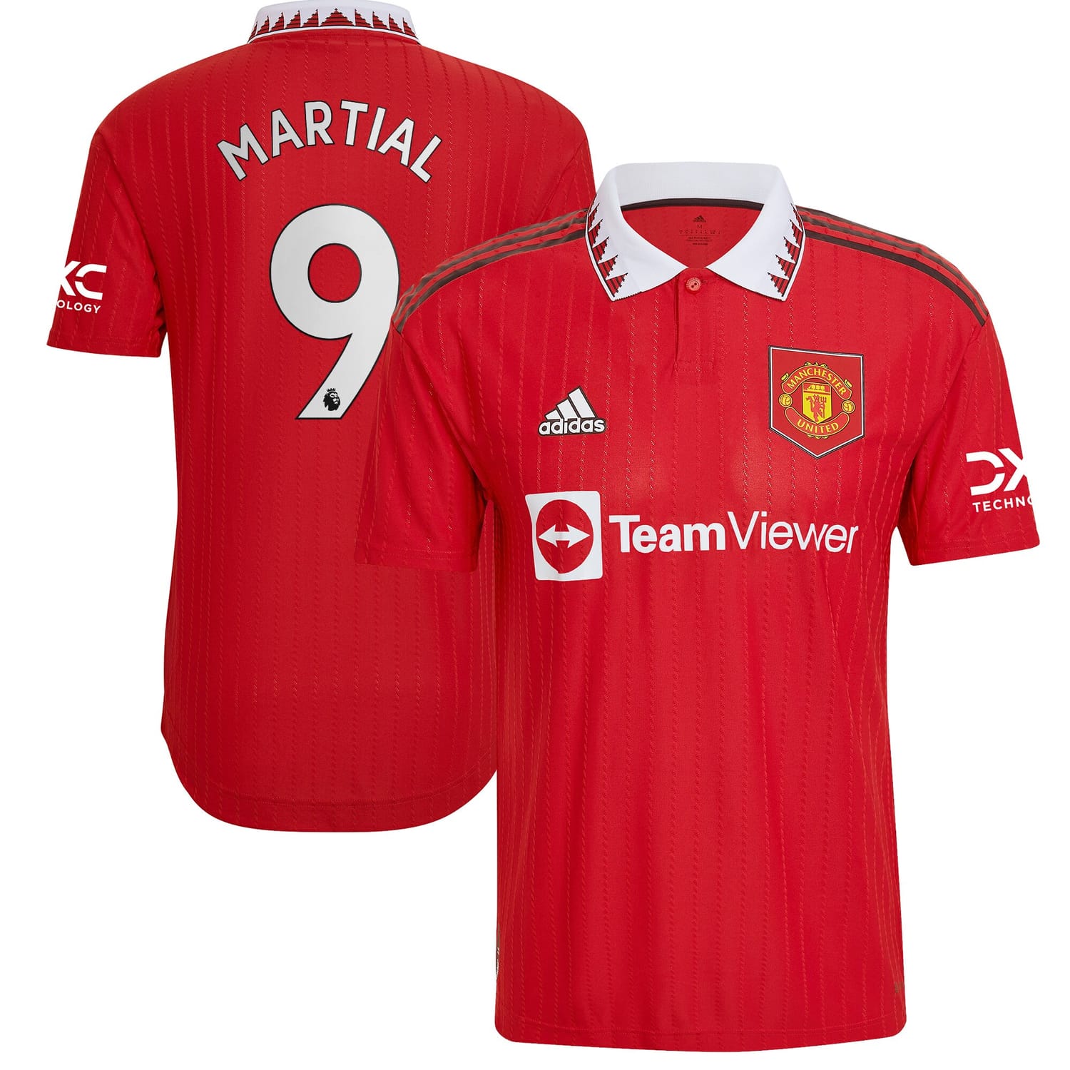 Premier League Manchester United Home Authentic Jersey Shirt 2022-23 player Anthony Martial 9 printing for Men