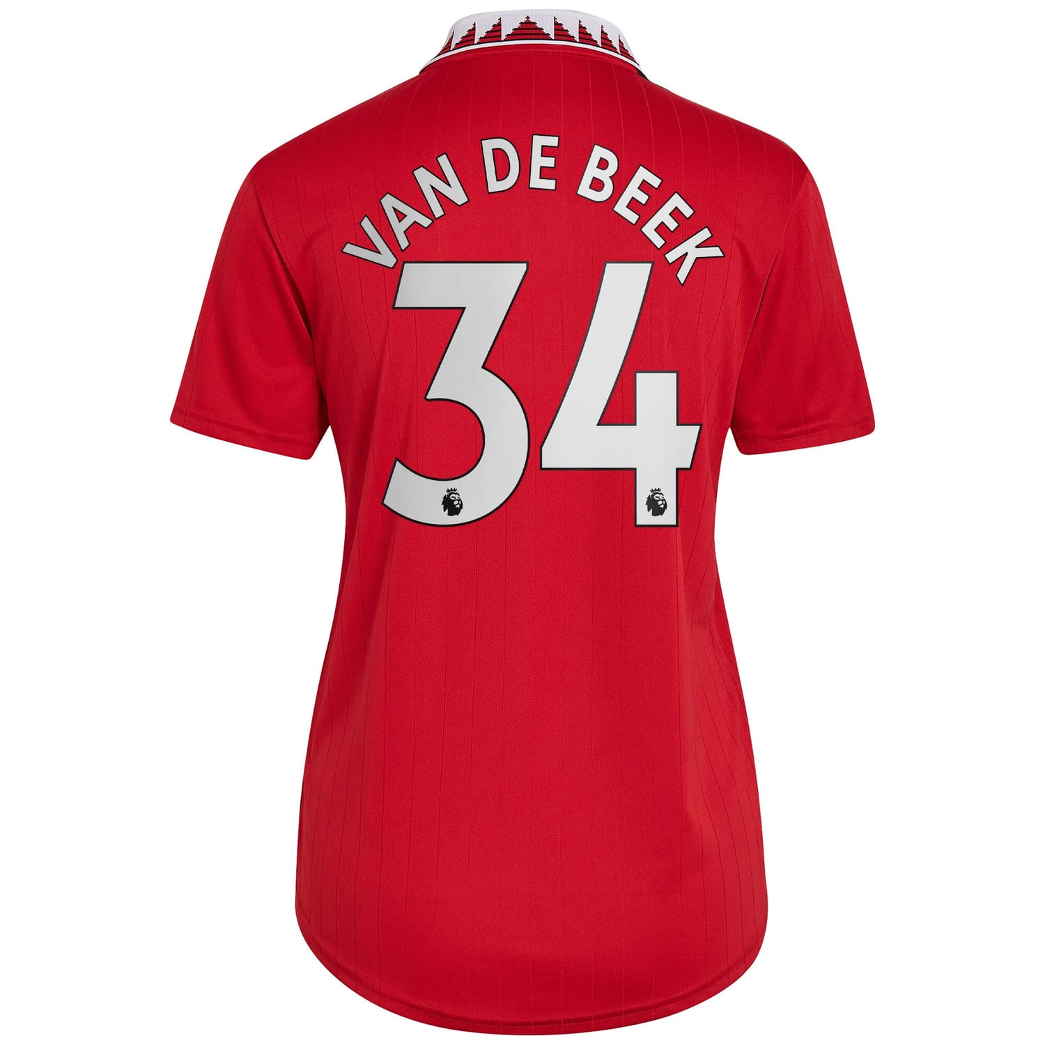 Premier League Manchester United Home Jersey Shirt 2022-23 player Donny Van De Beek 34 printing for Women