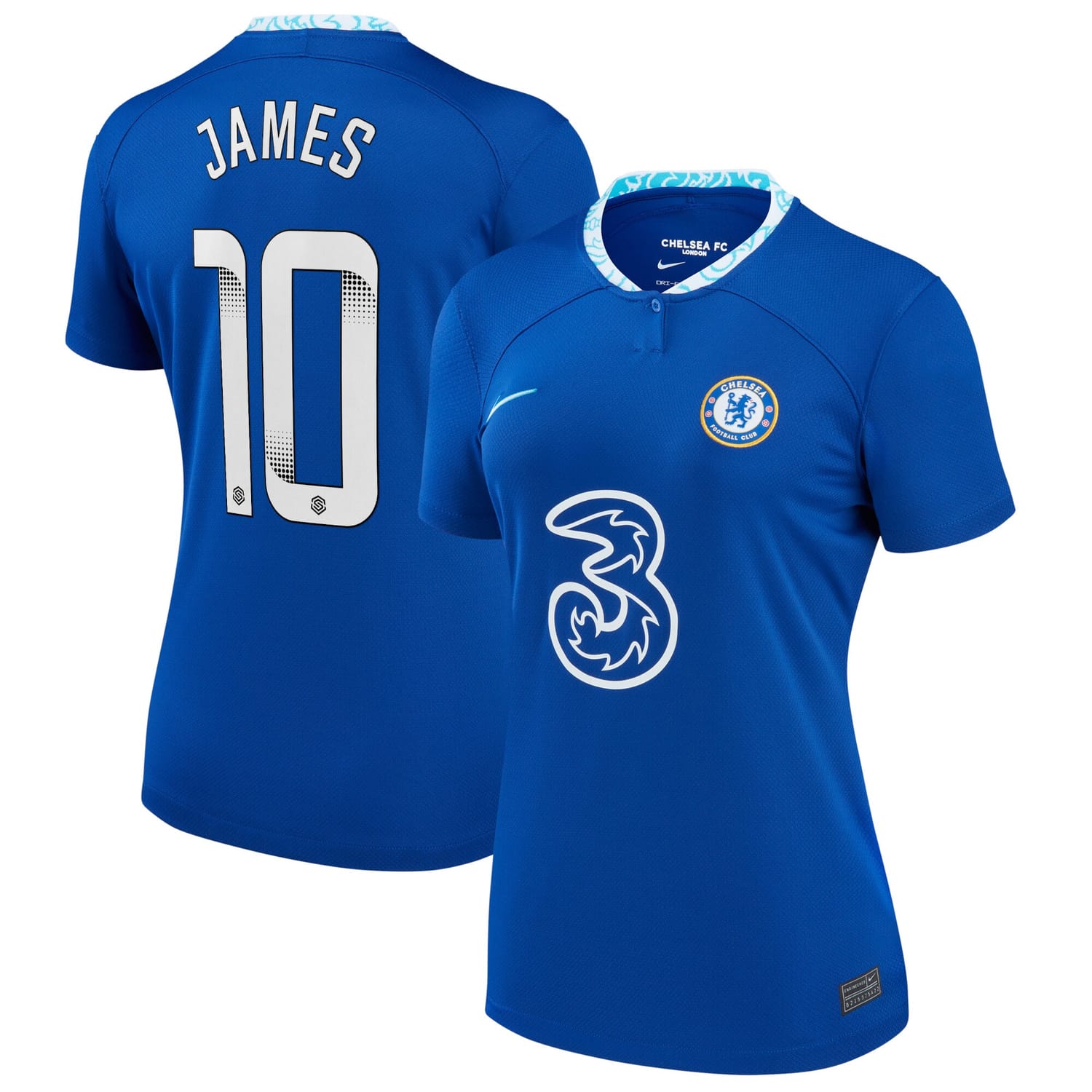 Premier League Chelsea Home WSL Jersey Shirt 2022-23 player Lauren James 10 printing for Women