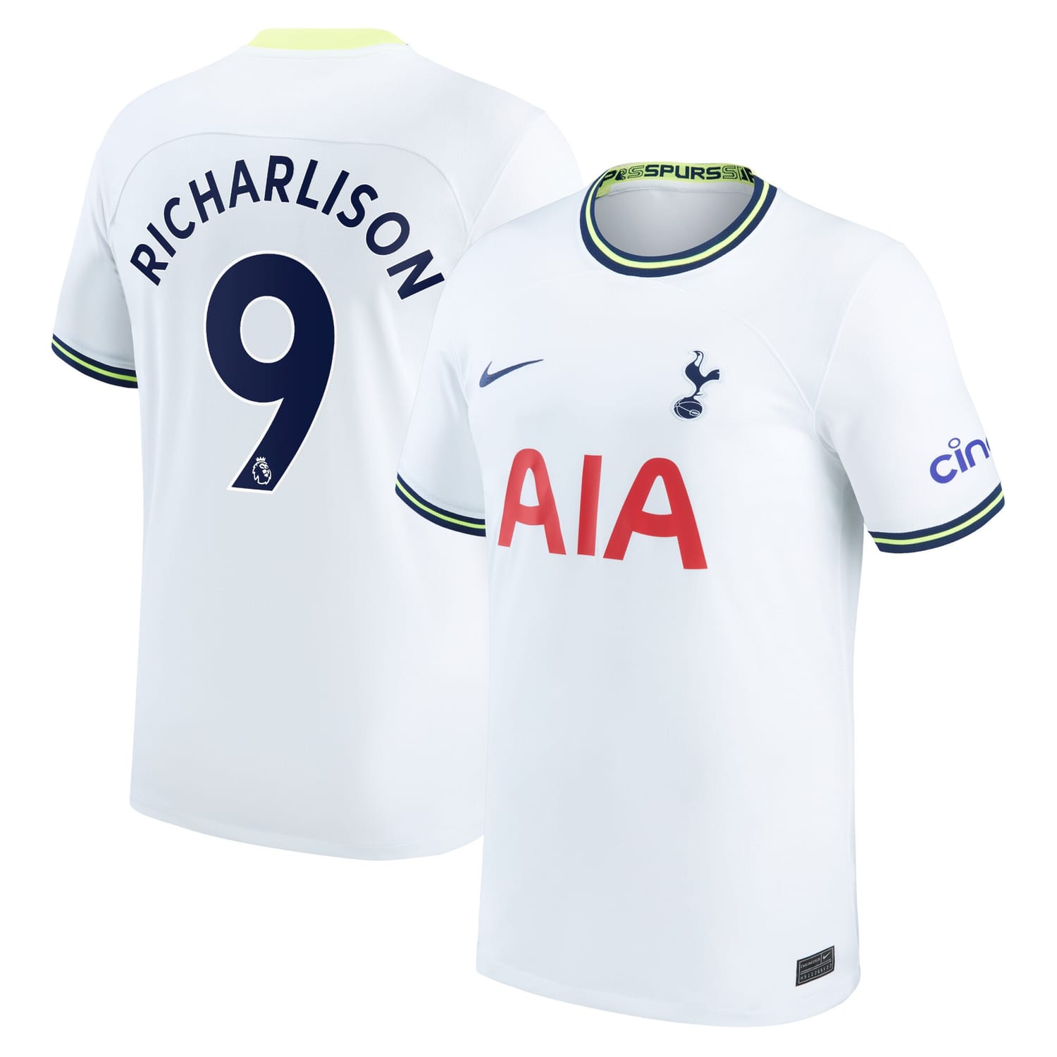 Premier League Tottenham Hotspur Home Jersey Shirt 2022-23 player Richarlison 9 printing for Men