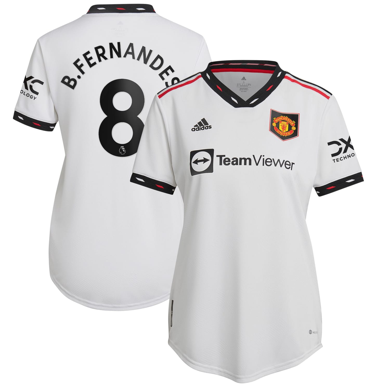 Premier League Manchester United Away Authentic Jersey Shirt 2022-23 player Bruno Fernandes 8 printing for Women