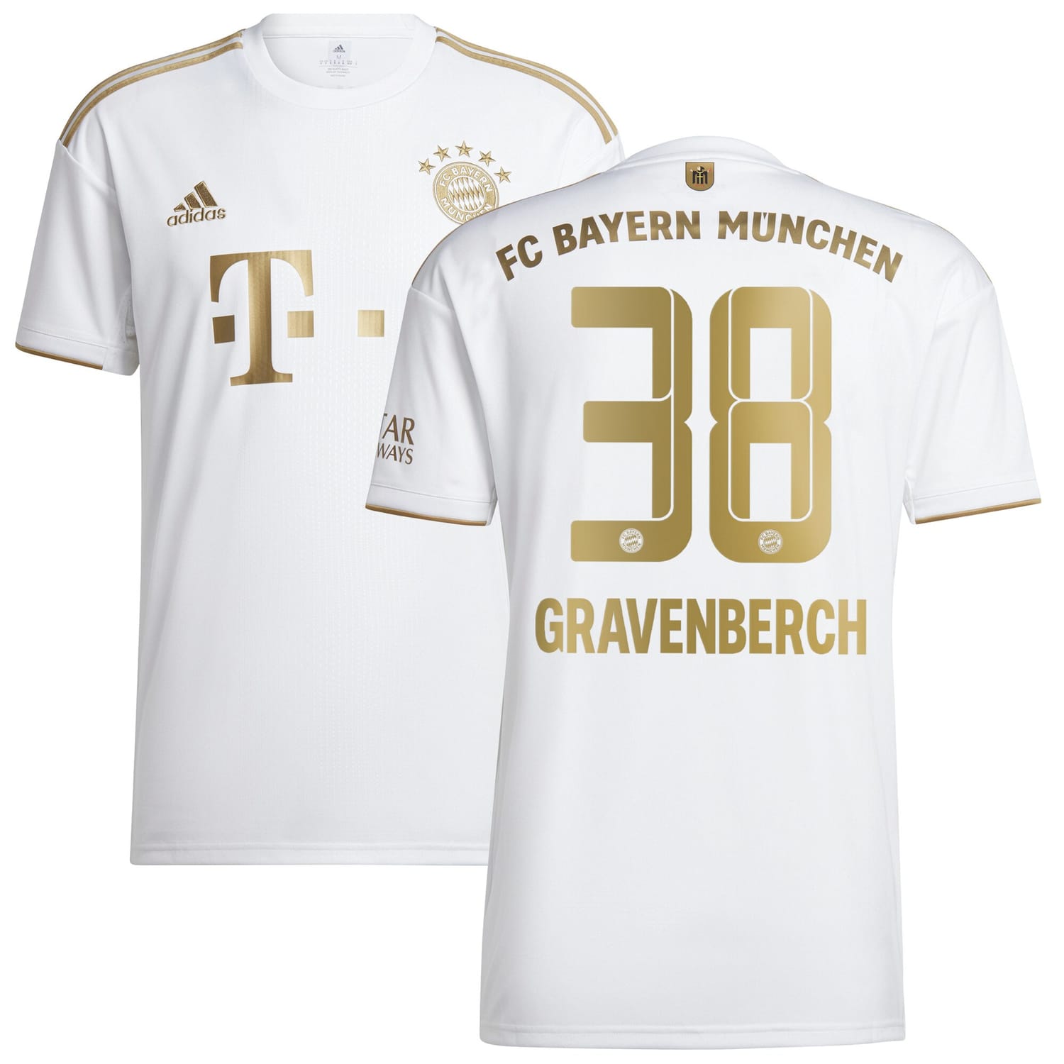 Bundesliga Bayern Munich Away Jersey Shirt 2022-23 player Ryan Gravenberch 38 printing for Men