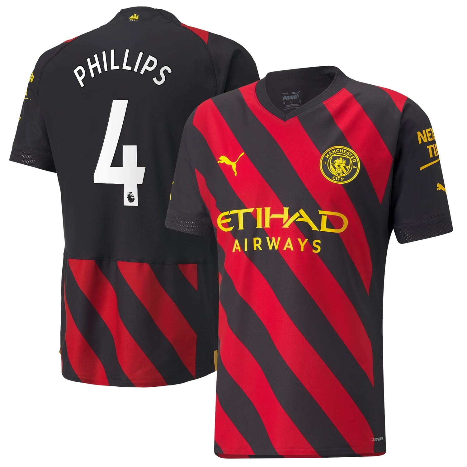 Premier League Manchester City Away Authentic Jersey Shirt 2022-23 player Kalvin Phillips 4 printing for Men
