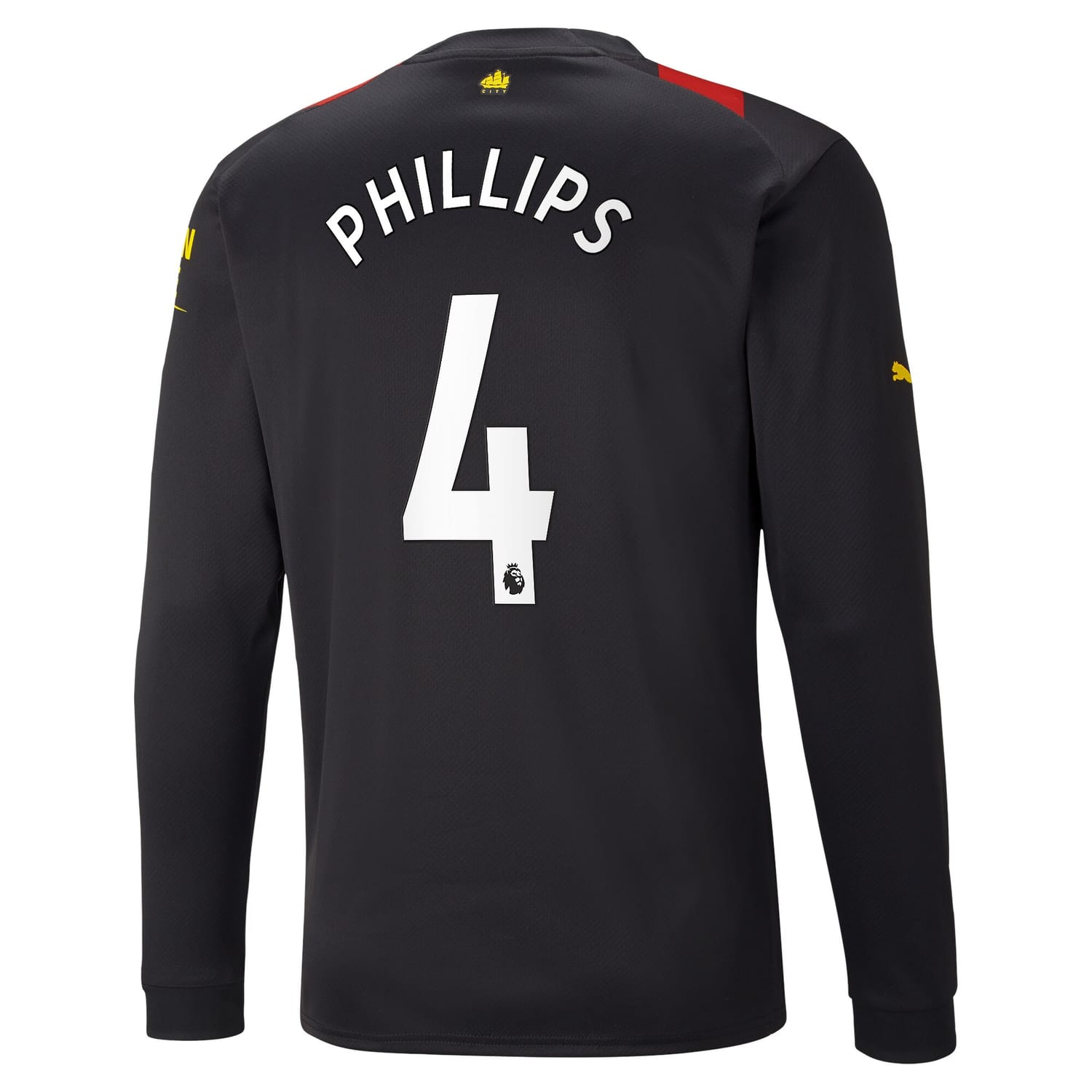 Premier League Manchester City Away Jersey Shirt Long Sleeve 2022-23 player Kalvin Phillips 4 printing for Men