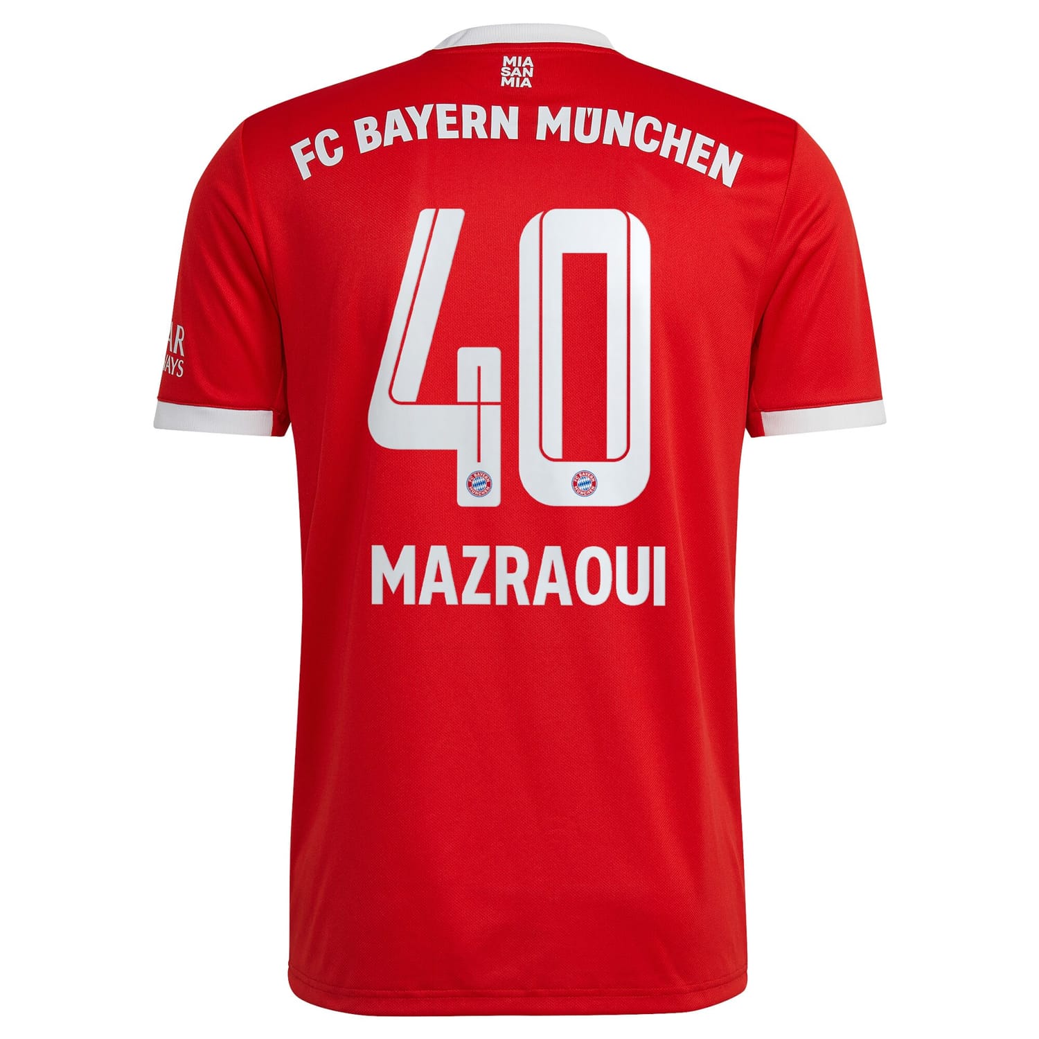Bundesliga Bayern Munich Home Jersey Shirt 2022-23 player Noussair Mazraoui 40 printing for Men