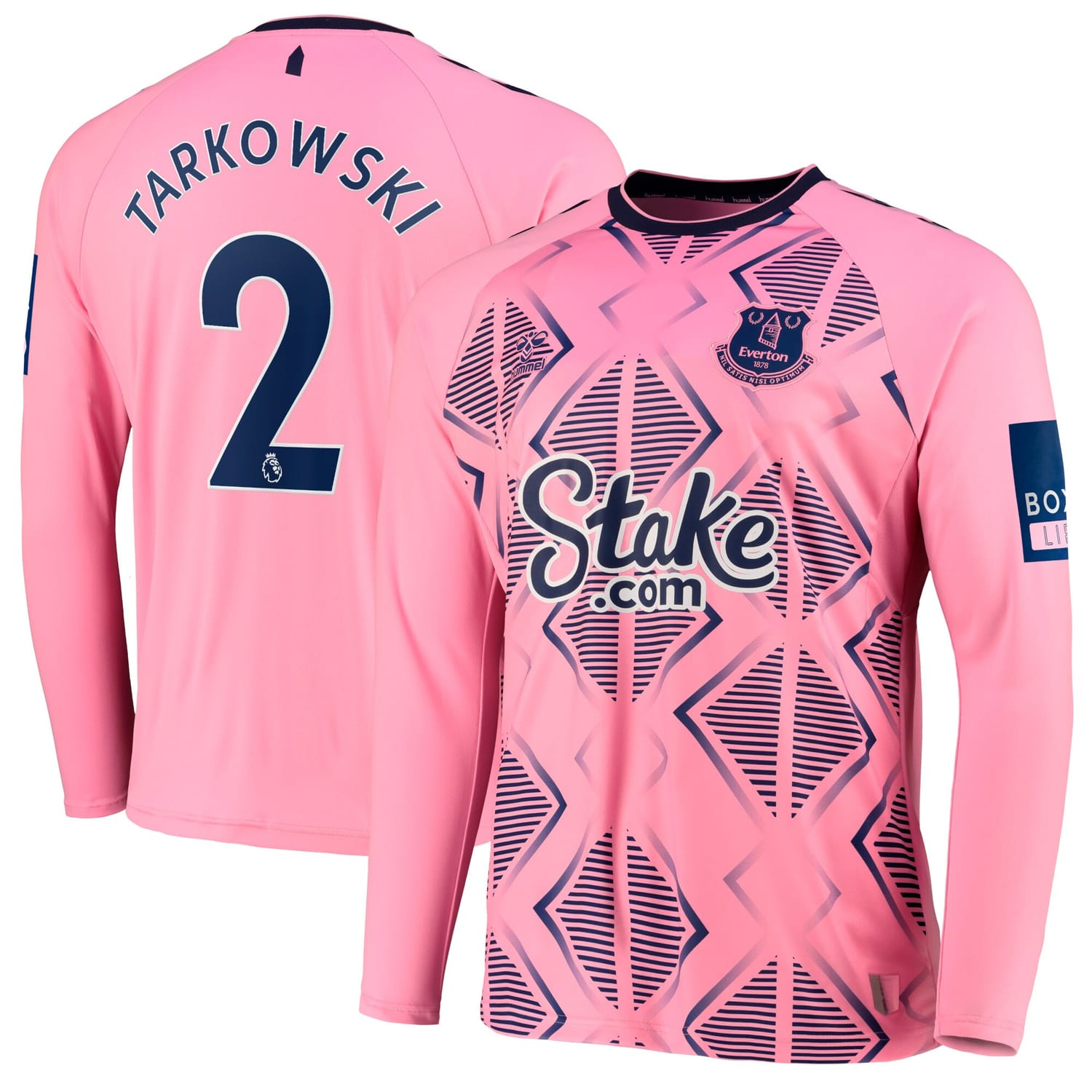 Premier League Everton Away Jersey Shirt Long Sleeve 2022-23 player James Tarkowski 2 printing for Men