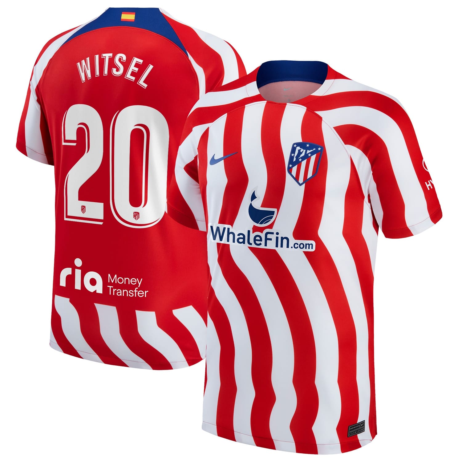 La Liga Atletico de Madrid Home Jersey Shirt 2022-23 player Axel Witsel 20 printing for Men