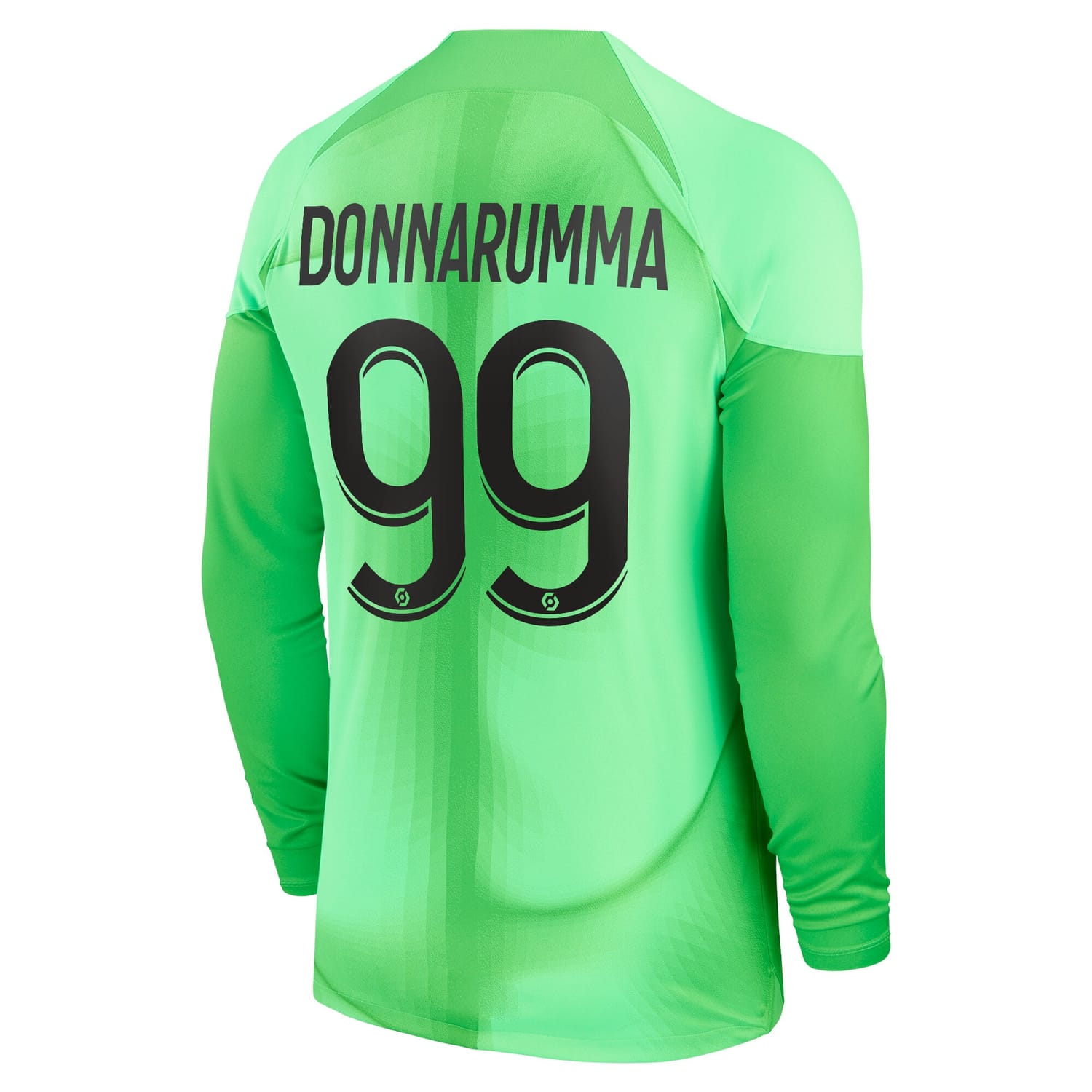 Ligue 1 Paris Saint-Germain Home Goalkeeper Jersey Shirt 2022-23 player Gianluigi Donnarumma 99 printing for Men