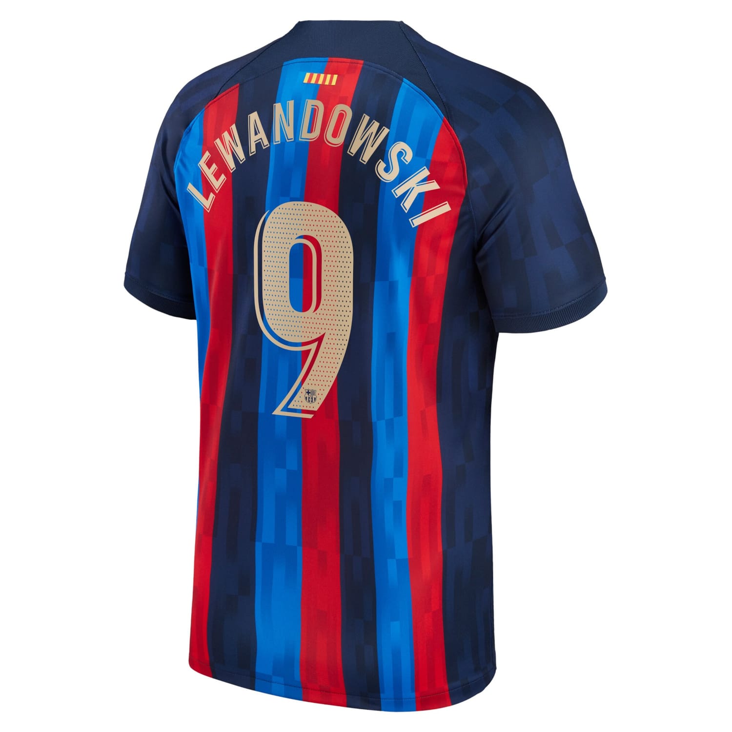 La Liga Barcelona Home Jersey Shirt 2022-23 player Robert Lewandowski 9 printing for Men