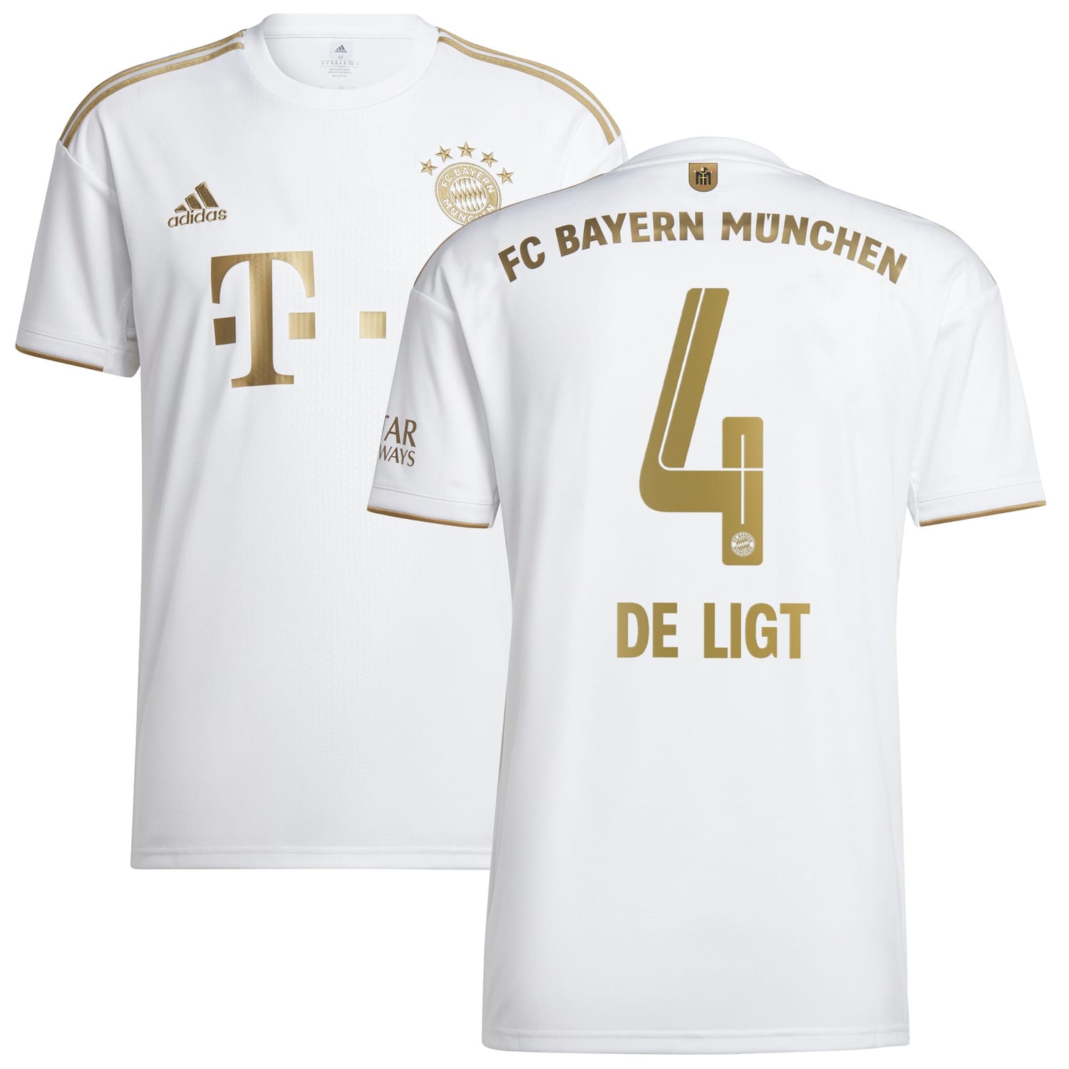 Bundesliga Bayern Munich Away Jersey Shirt 2022-23 player Matthijs de Ligt 4 printing for Men