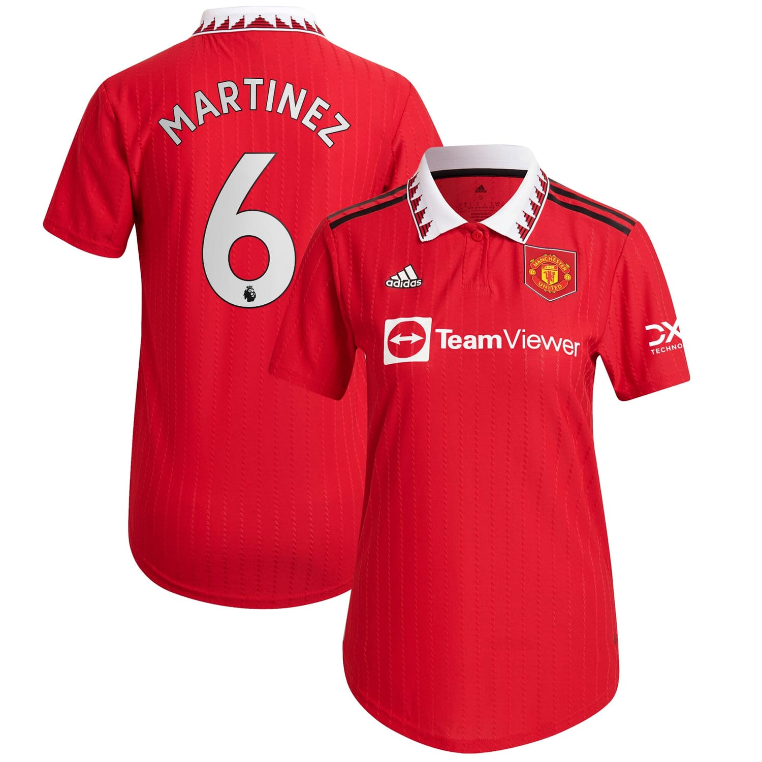Premier League Manchester United Home Authentic Jersey Shirt 2022-23 player Lisandro Martínez 6 printing for Women