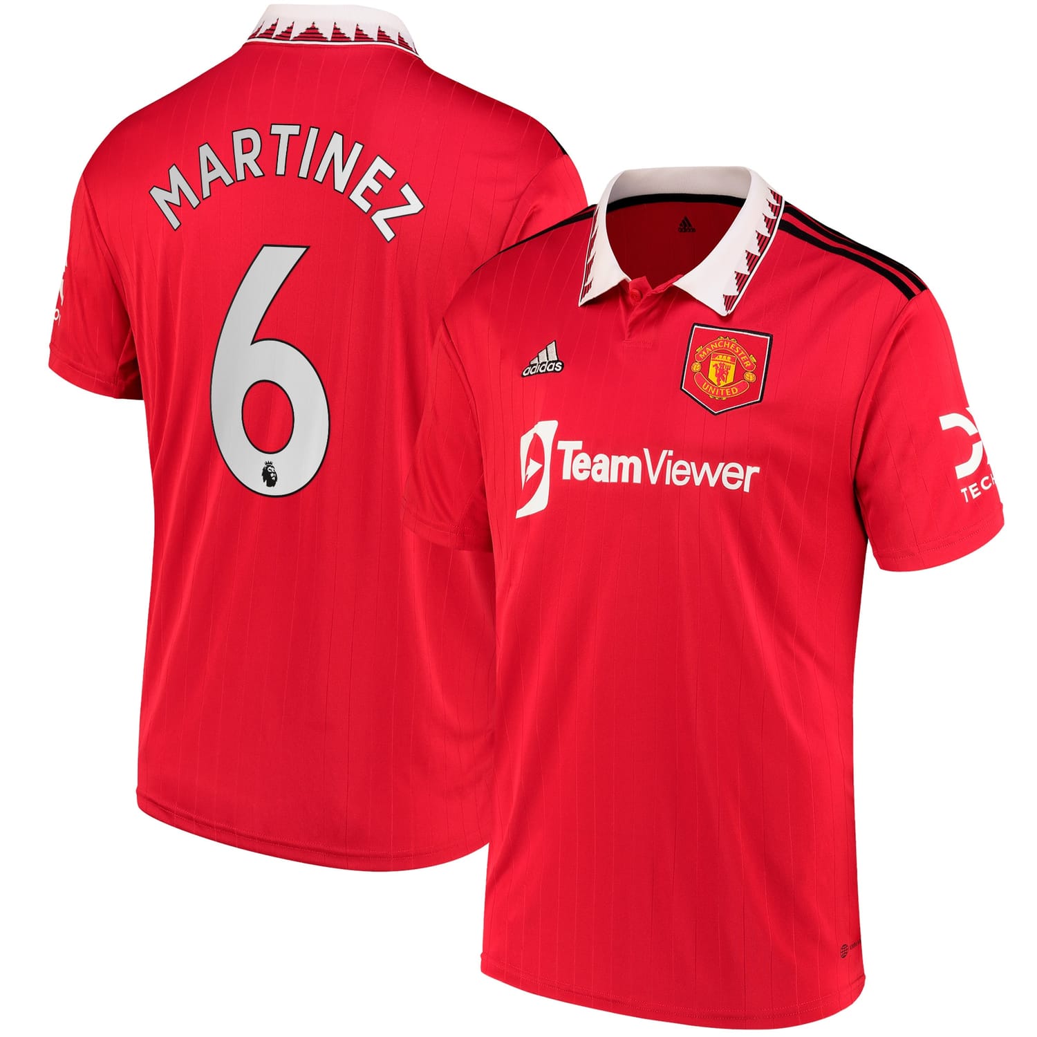 Premier League Manchester United Home Jersey Shirt 2022-23 player Lisandro Martínez 6 printing for Men