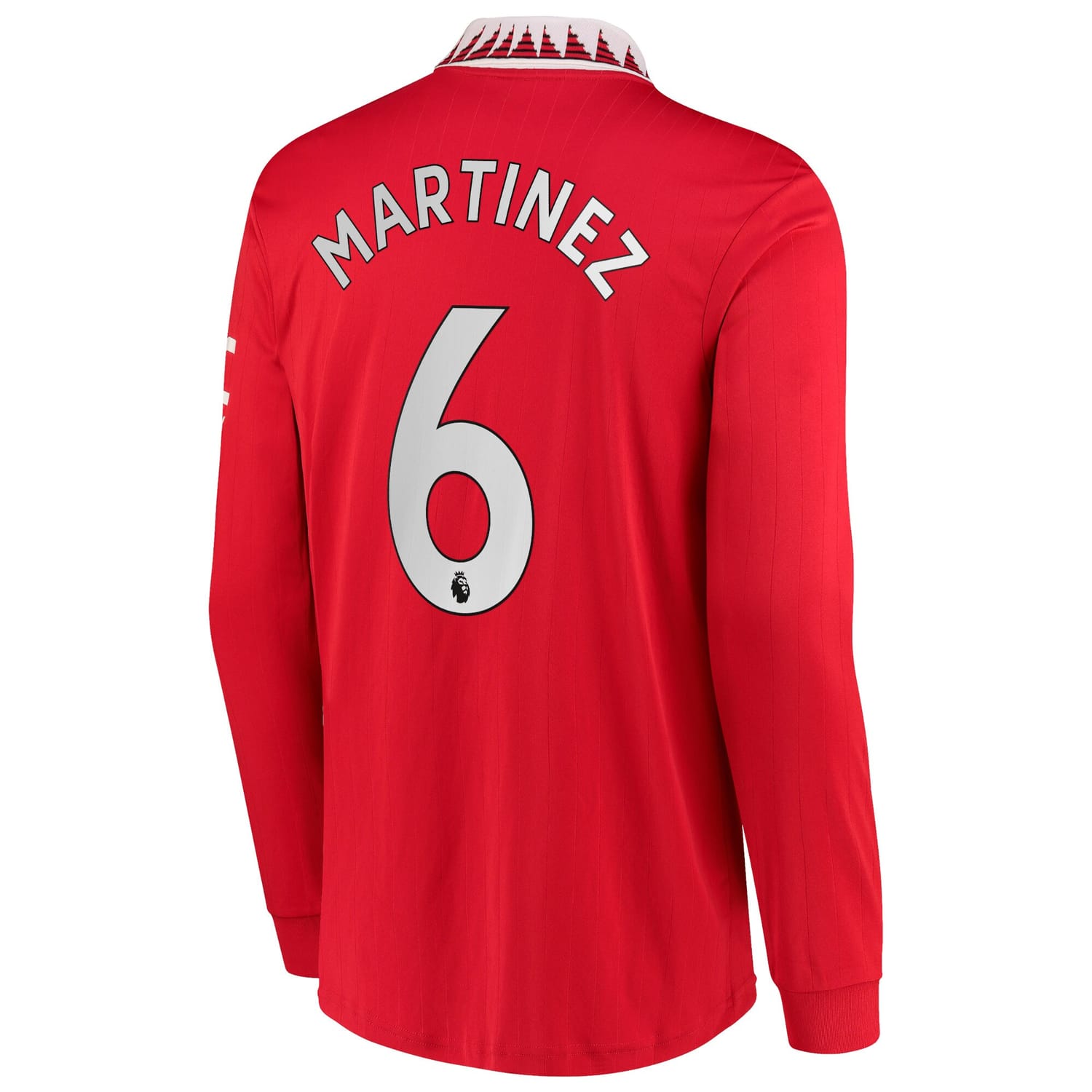 Premier League Manchester United Home Jersey Shirt Long Sleeve 2022-23 player Lisandro Martínez 6 printing for Men