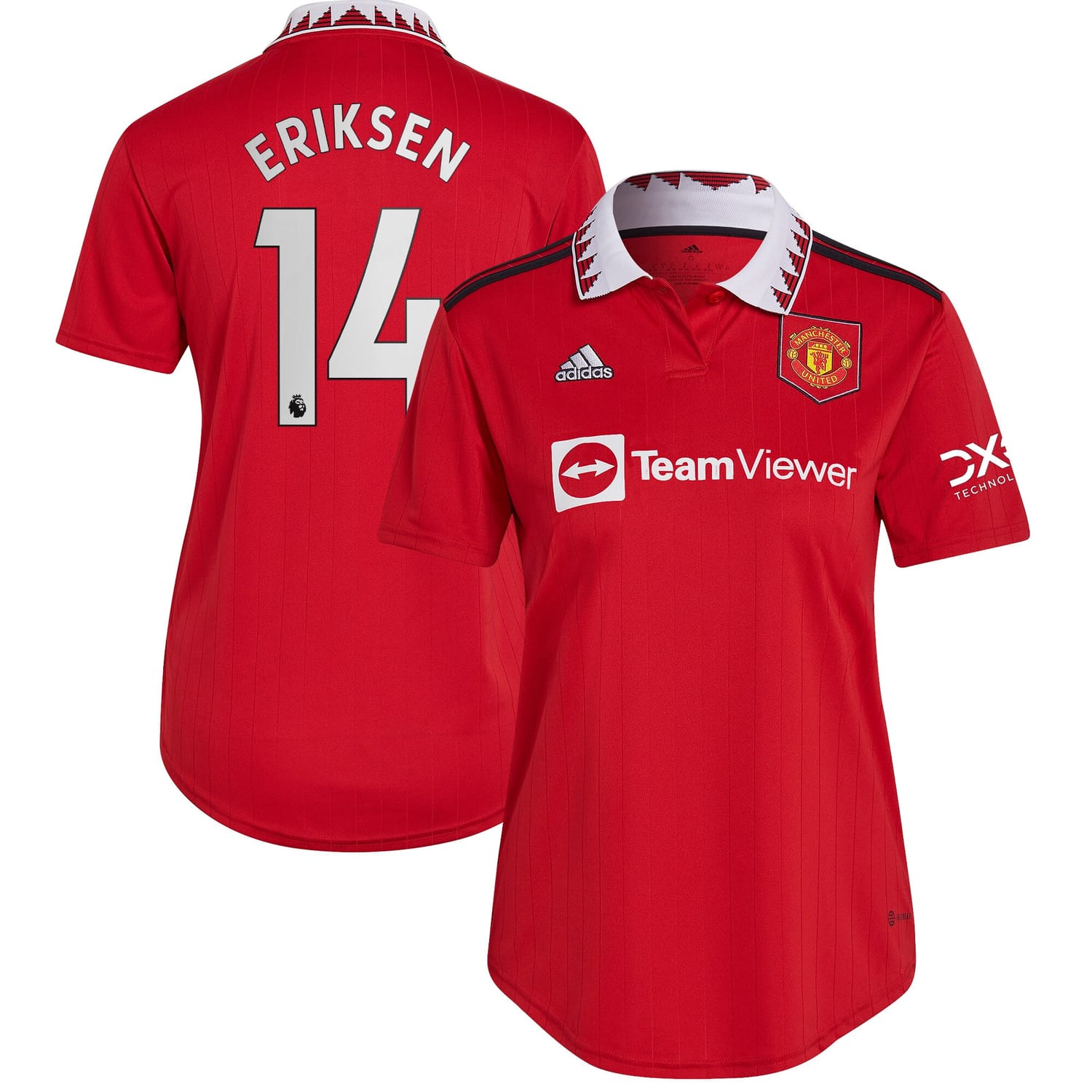 Premier League Manchester United Home Jersey Shirt 2022-23 player Christian Eriksen 14 printing for Women
