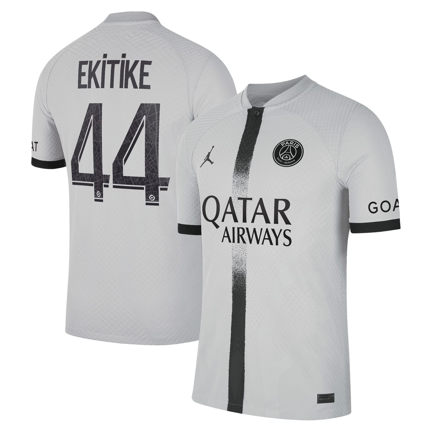 Ligue 1 Paris Saint-Germain Away Authentic Jersey Shirt 2022-23 player Hugo Ekitike 44 printing for Men